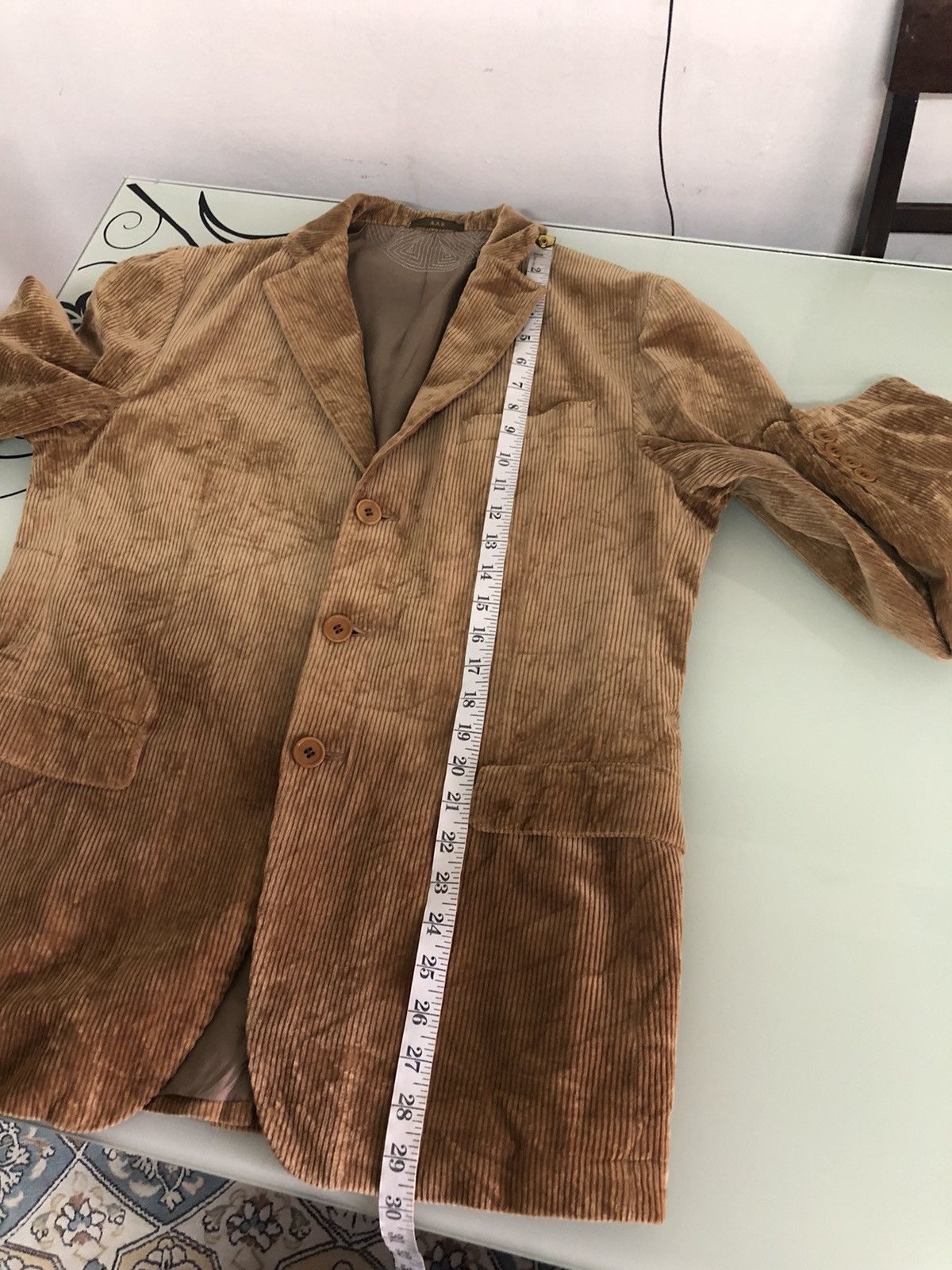 Yohji Yamamoto Vintage Yohji Yamamoto Corduroy Single Breasted Blazer Size US L / EU 52-54 / 3 - 21 Thumbnail