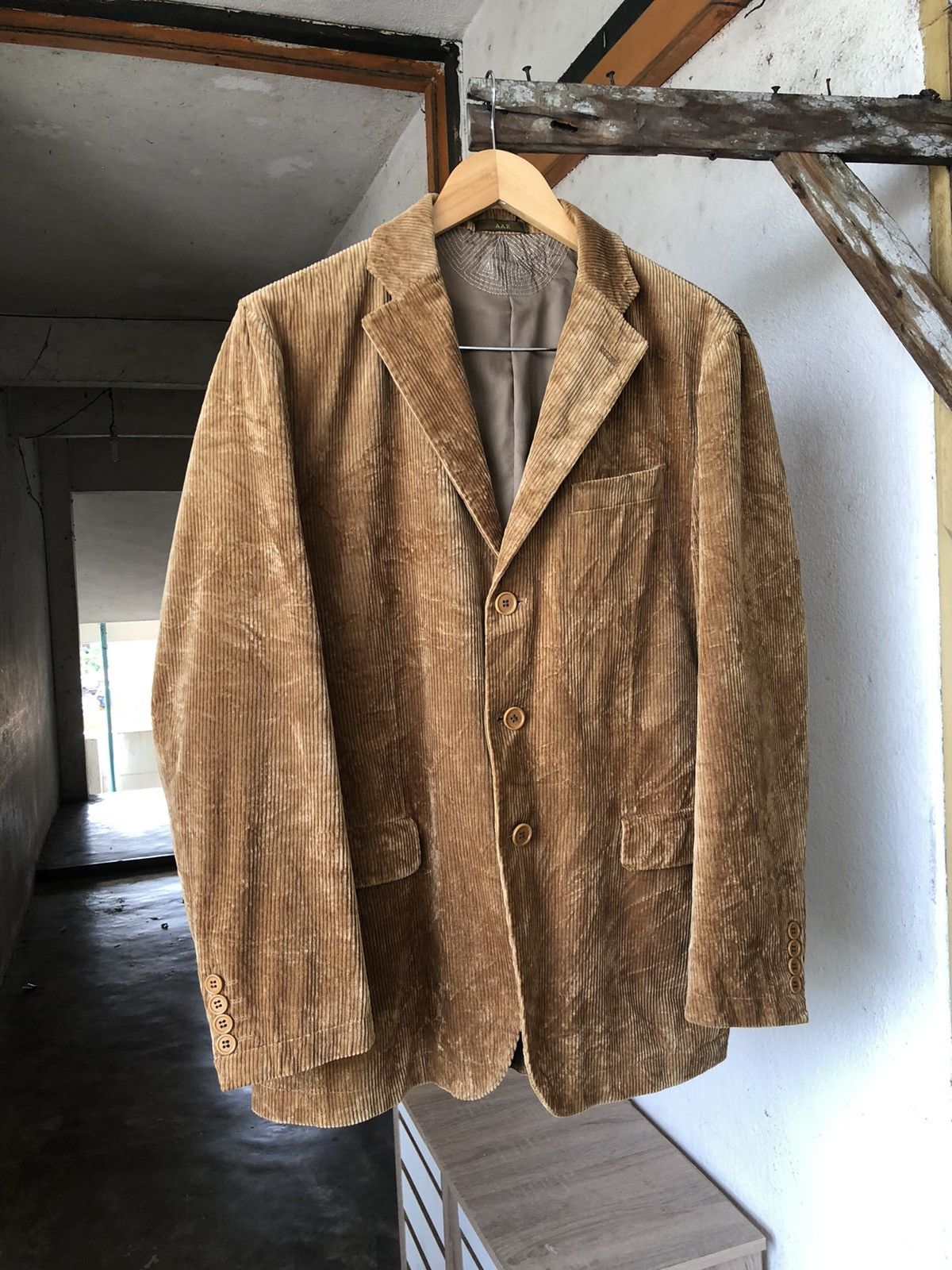 Yohji Yamamoto Vintage Yohji Yamamoto Corduroy Single Breasted Blazer Size US L / EU 52-54 / 3 - 6 Thumbnail