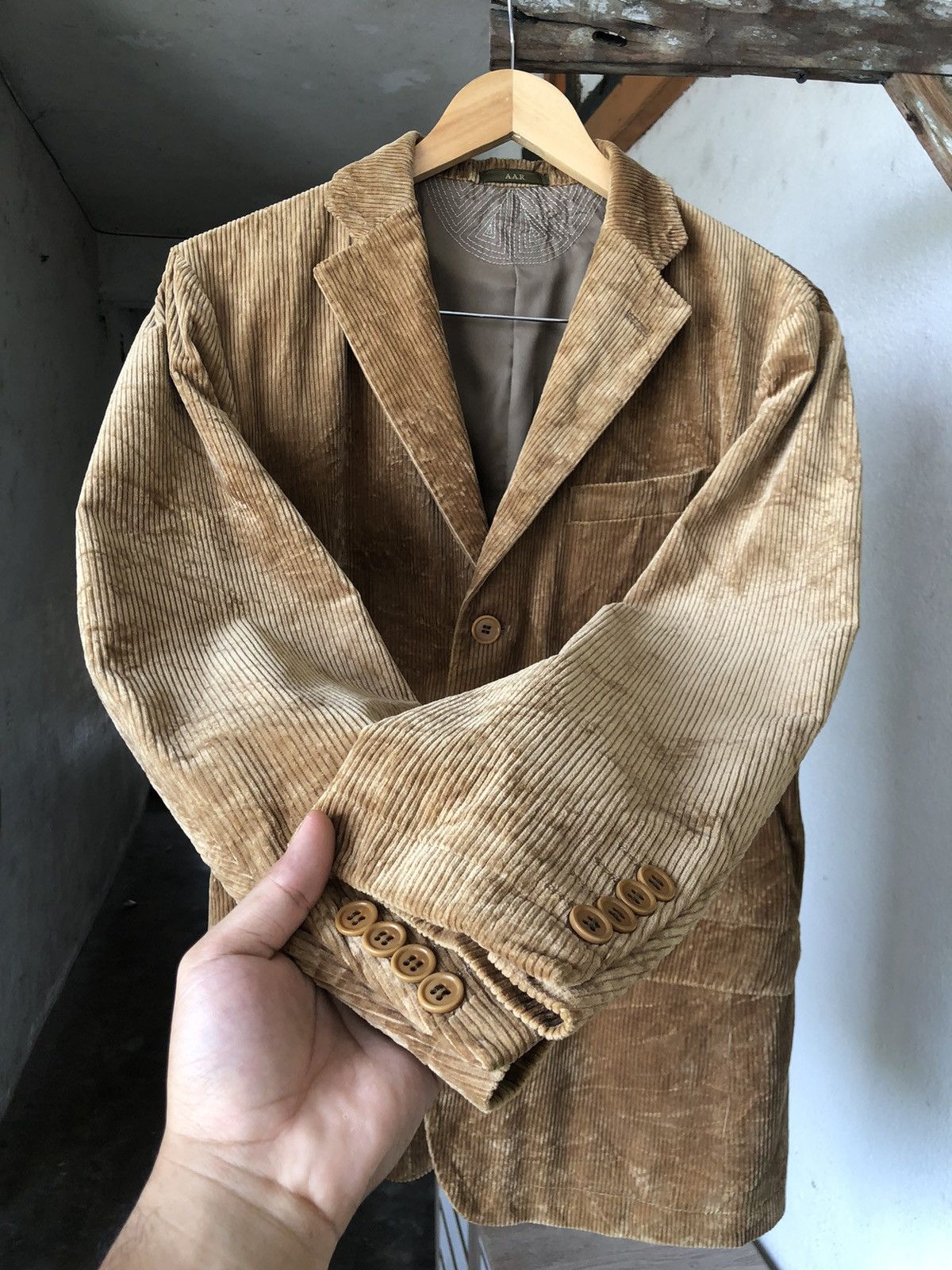 Yohji Yamamoto Vintage Yohji Yamamoto Corduroy Single Breasted Blazer Size US L / EU 52-54 / 3 - 10 Thumbnail