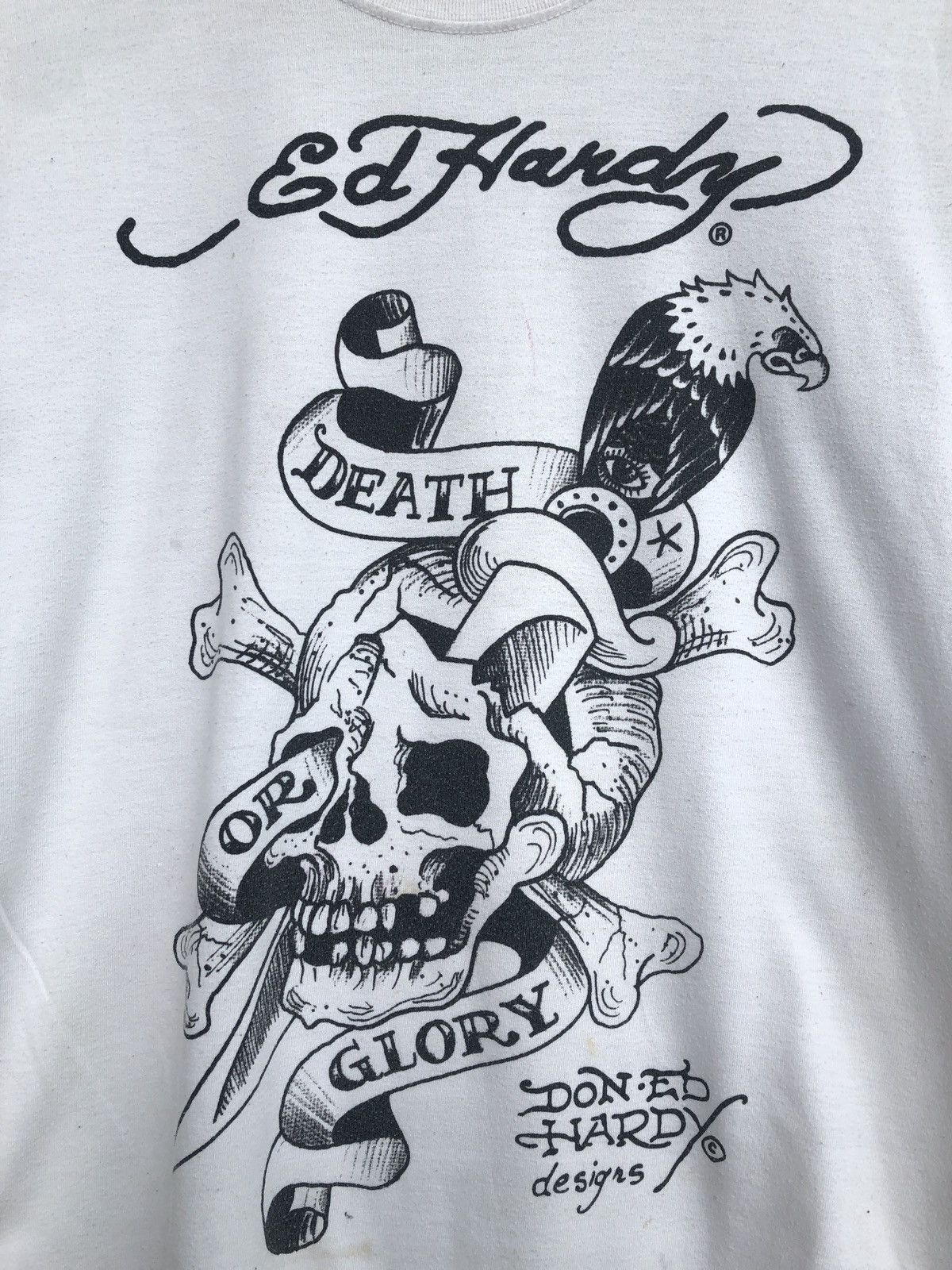 Christian Audigier × Ed Hardy × Vintage XX Ed Hardy Christian Audigier Skulls Tees Size US M / EU 48-50 / 2 - 2 Thumbnail
