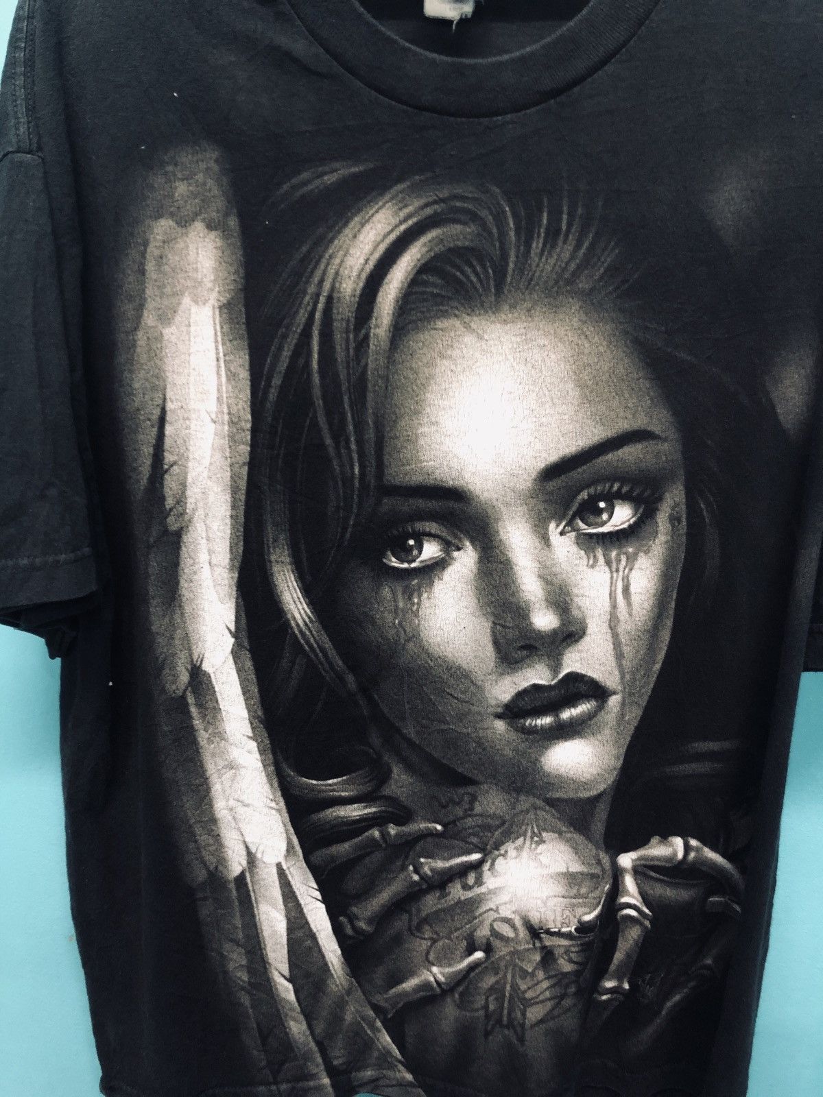 Native × Rap Tees × Vintage FUCK LOVE 3D image Tees Size US XXL / EU 58 / 5 - 8 Thumbnail