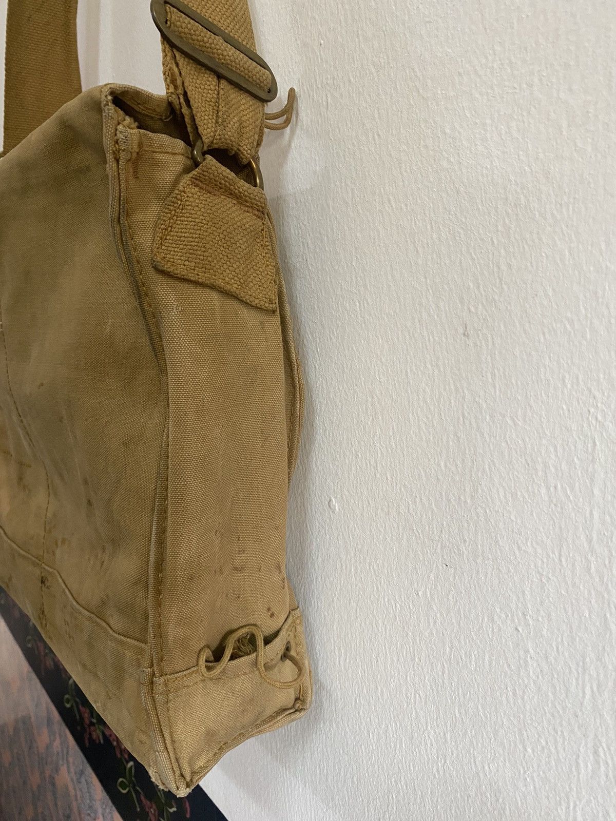 Vintage 🔥1942 British United WWII Gas Mask Bag Super Rare Collector Size ONE SIZE - 4 Thumbnail