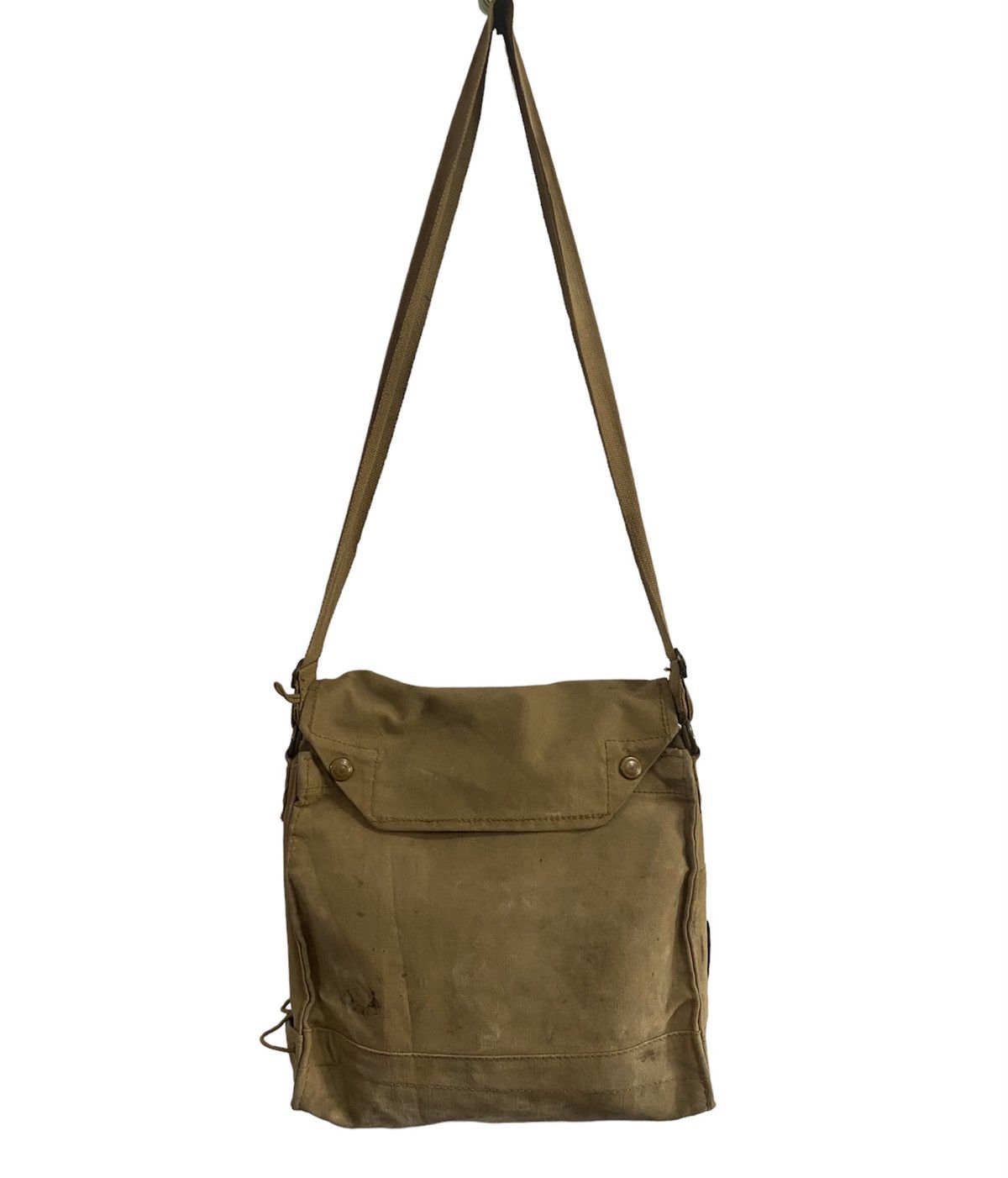 Vintage 🔥1942 British United WWII Gas Mask Bag Super Rare Collector Size ONE SIZE - 2 Thumbnail