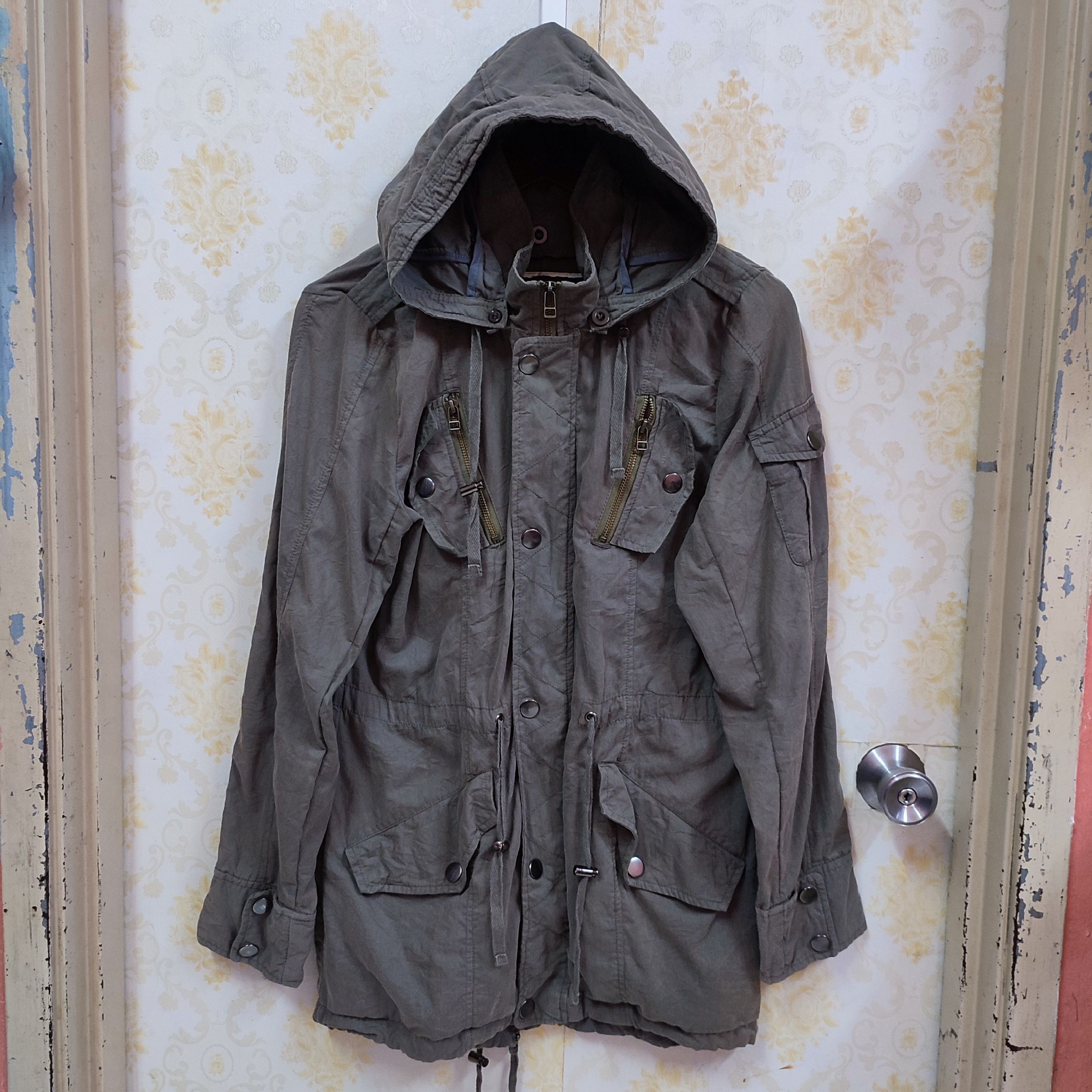 image of VTG Ppfm Destruction Baby Foever Punk Punk Foever in Army Green, Men's (Size Medium)
