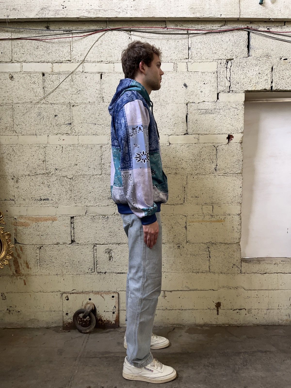 Vintage Patchwork Hoodie Size US XL / EU 56 / 4 - 4 Thumbnail