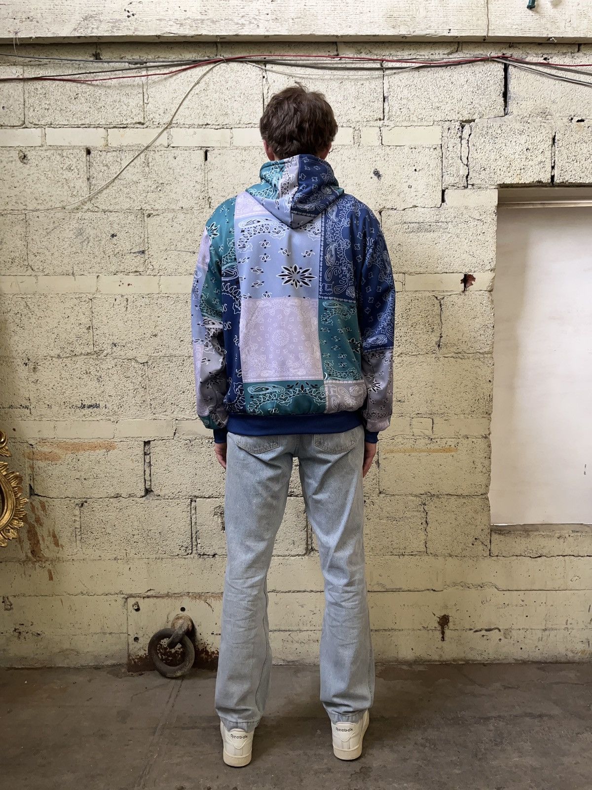 Vintage Patchwork Hoodie Size US XL / EU 56 / 4 - 5 Thumbnail