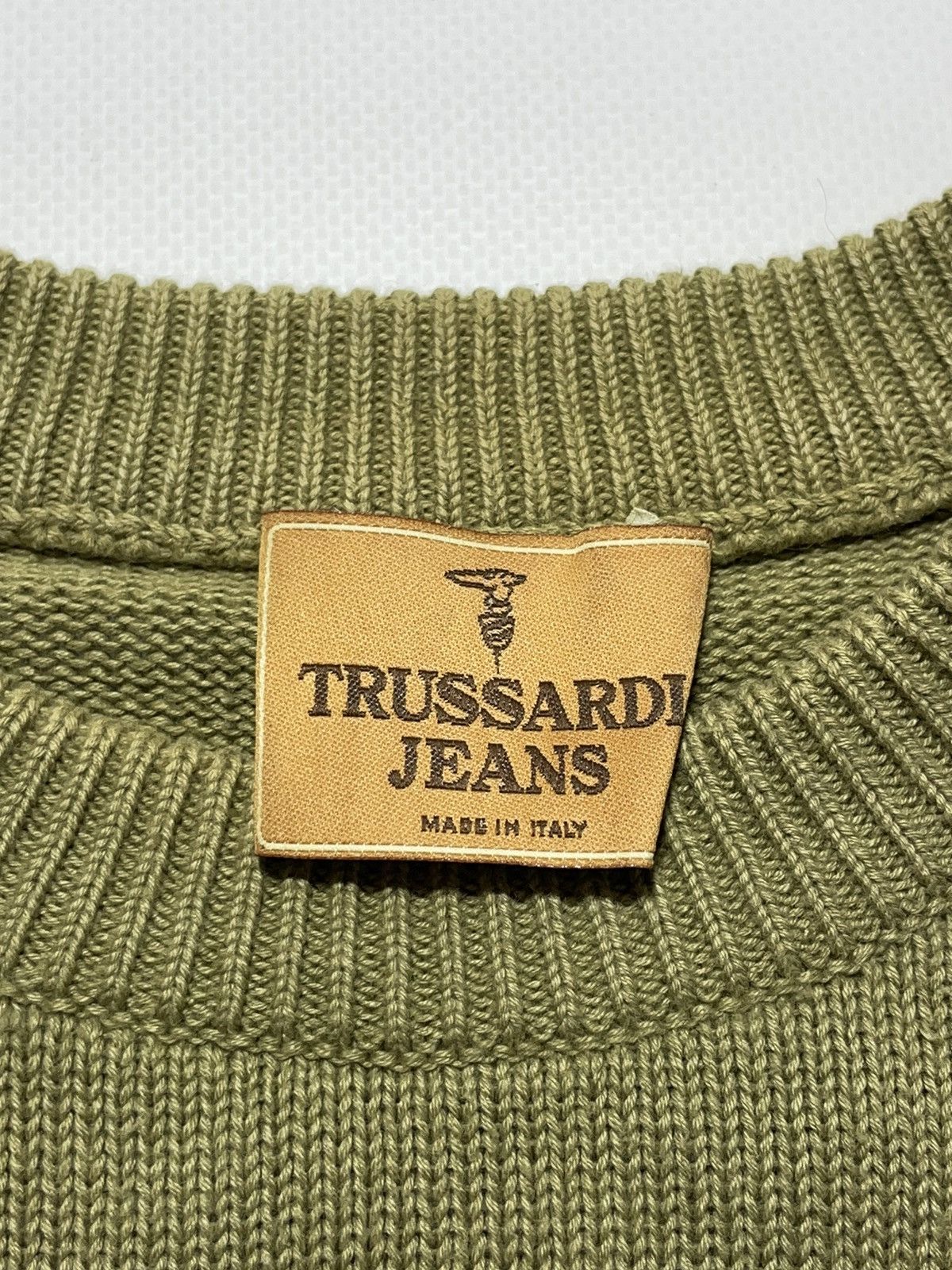 Trussardi Vintage Trussardi Jeans Big Logo Sweater Size US M / EU 48-50 / 2 - 11 Thumbnail