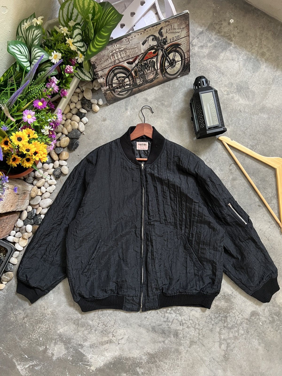 Japanese Brand × Vintage Vintage 🏴‍☠️ CanTwo Providen Flying Garment Bomber Jacket Size US XL / EU 56 / 4 - 1 Thumbnail