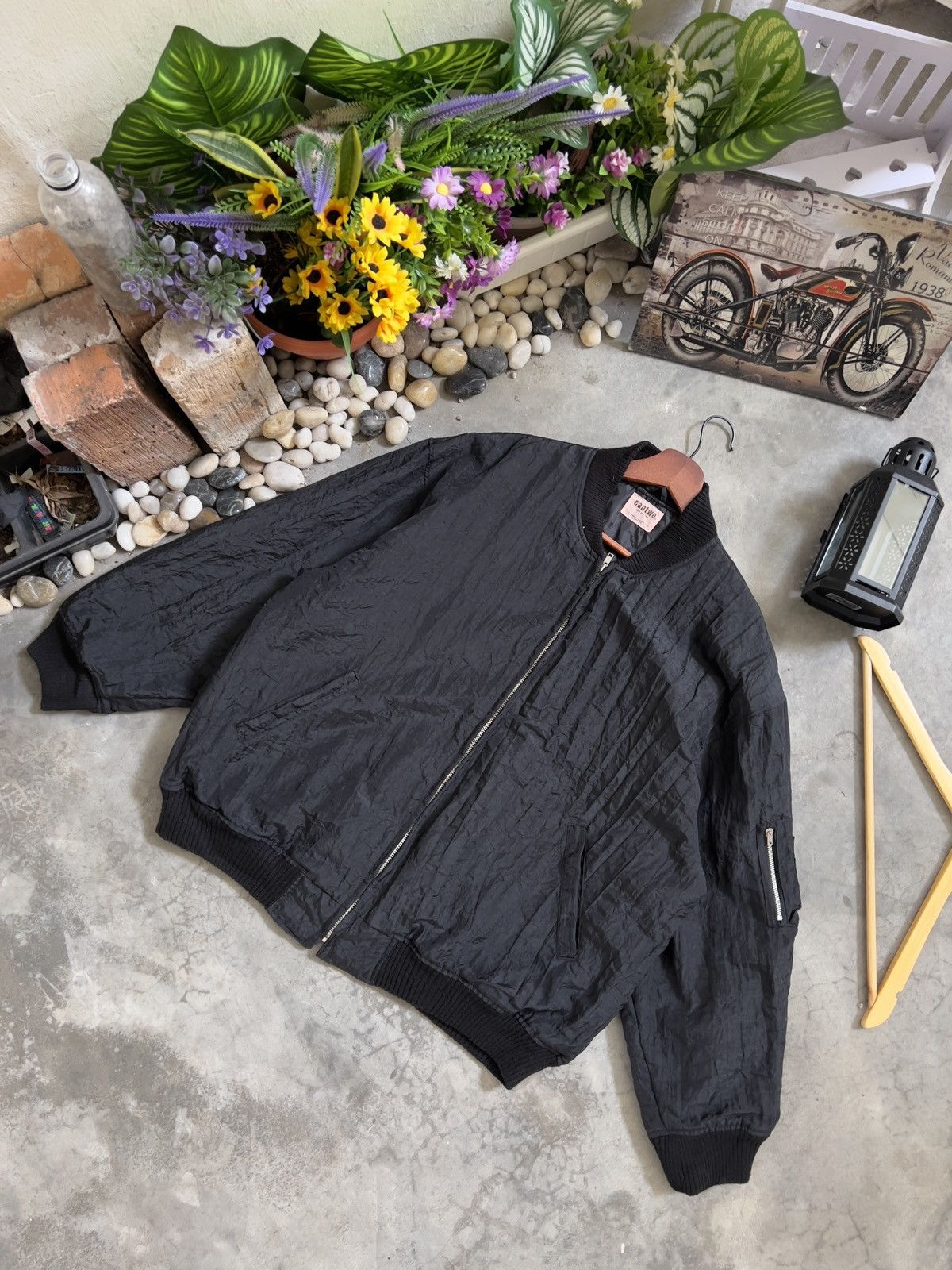Japanese Brand × Vintage Vintage 🏴‍☠️ CanTwo Providen Flying Garment Bomber Jacket Size US XL / EU 56 / 4 - 4 Thumbnail