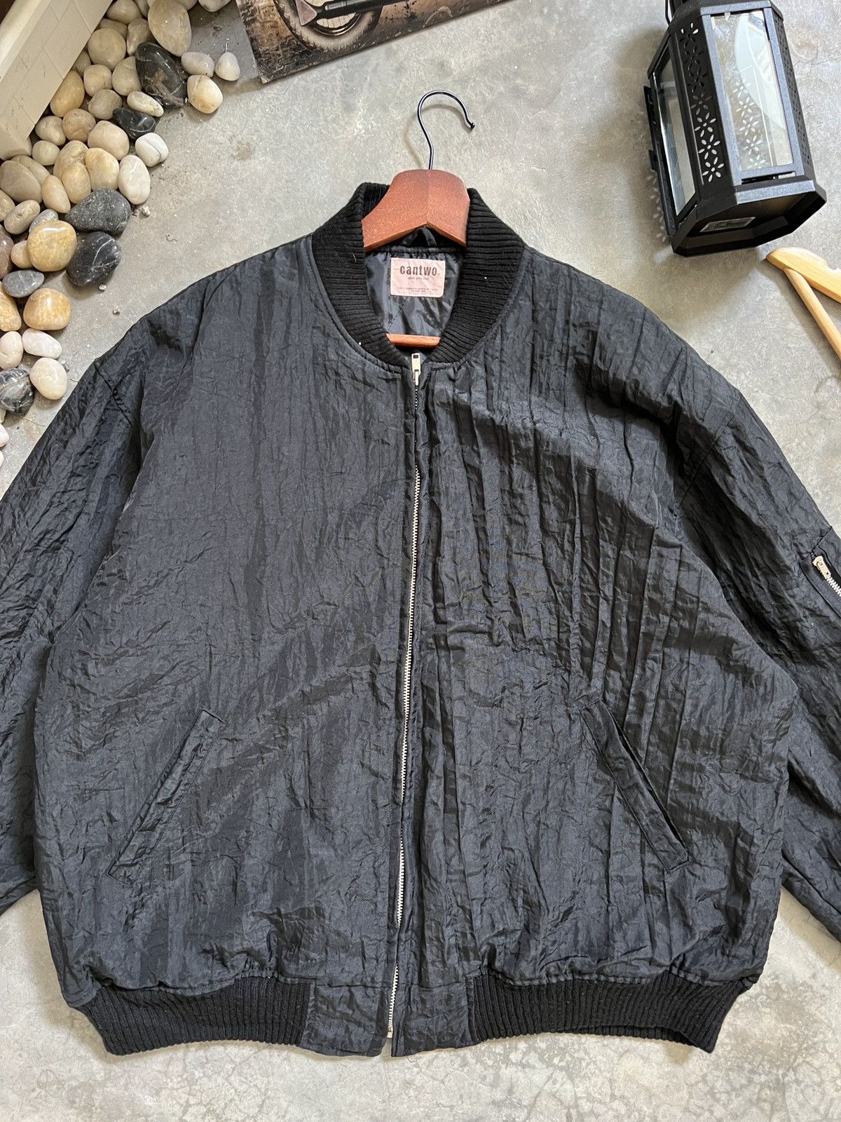 Japanese Brand × Vintage Vintage 🏴‍☠️ CanTwo Providen Flying Garment Bomber Jacket Size US XL / EU 56 / 4 - 2 Thumbnail