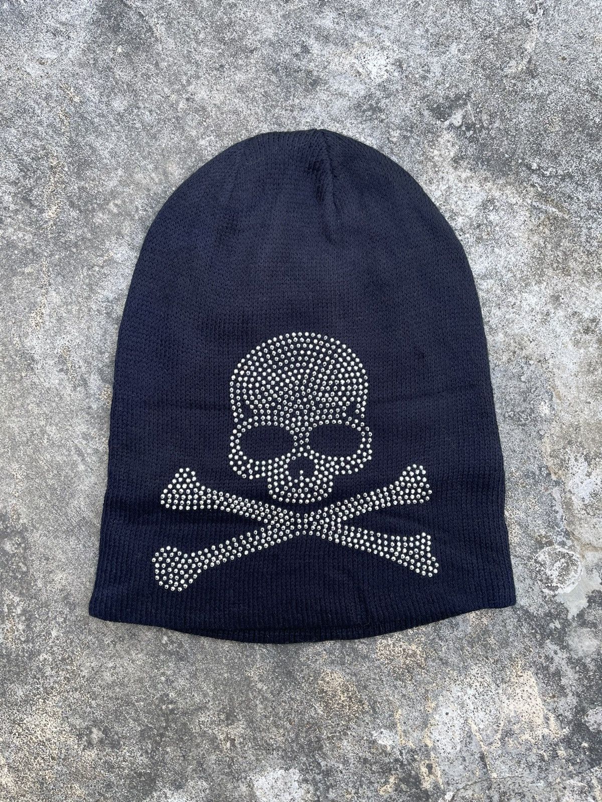 Japanese Brand Vintage Sequin Skulls Beanie Size ONE SIZE - 2 Thumbnail