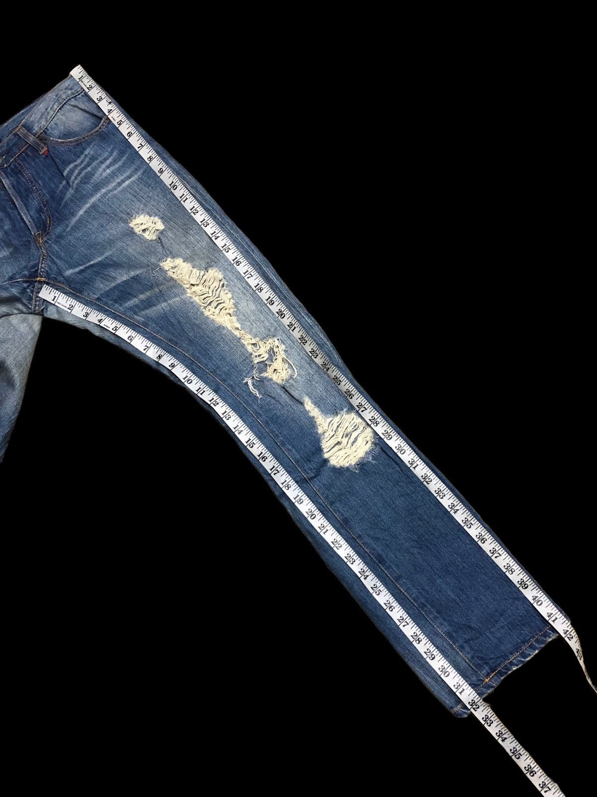 Japanese Brand RIPPED⚡️MYSTIC DISTRESSED JEANS Size US 30 / EU 46 - 9 Thumbnail