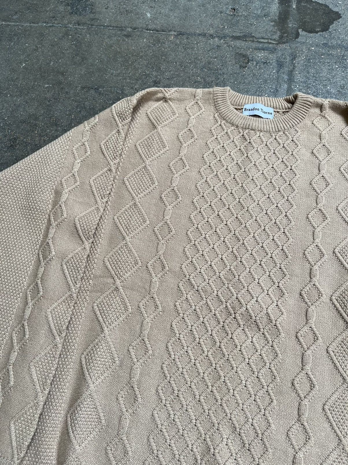 Vintage Cable Knit Sweater Size US S / EU 44-46 / 1 - 2 Thumbnail