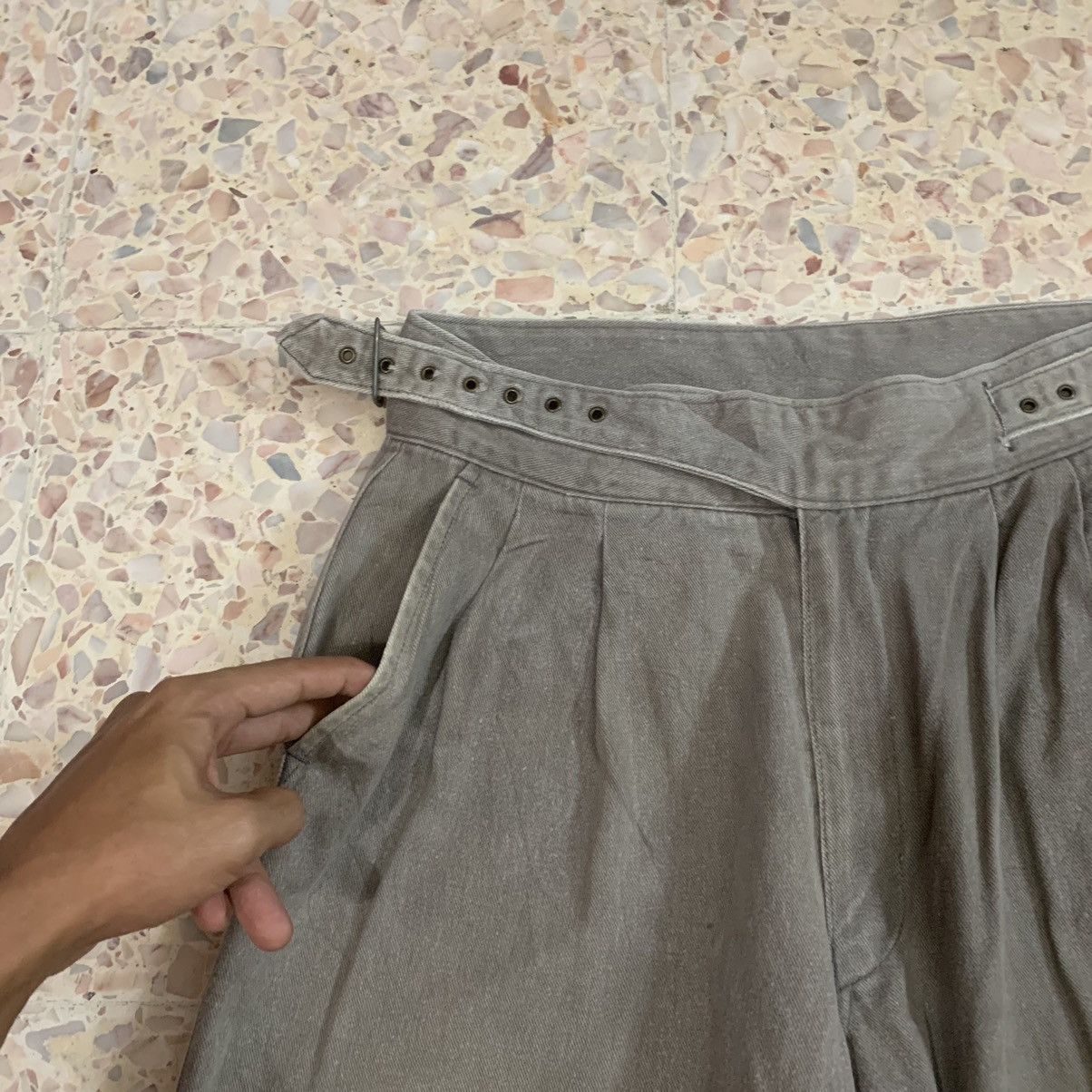 Ghurka SEND OFFERS🍁Japan Vintage Trousers Gurkha Jeans Baggy Pant Size US 26 / EU 42 - 3 Thumbnail