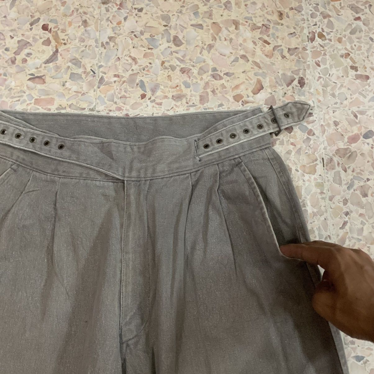 Ghurka SEND OFFERS🍁Japan Vintage Trousers Gurkha Jeans Baggy Pant Size US 26 / EU 42 - 4 Thumbnail