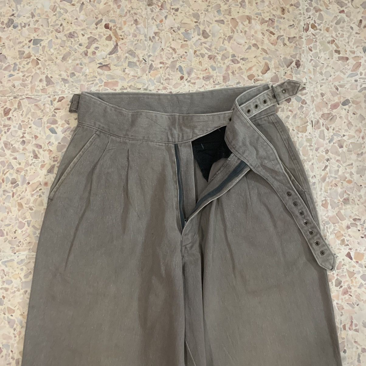 Ghurka SEND OFFERS🍁Japan Vintage Trousers Gurkha Jeans Baggy Pant Size US 26 / EU 42 - 6 Thumbnail