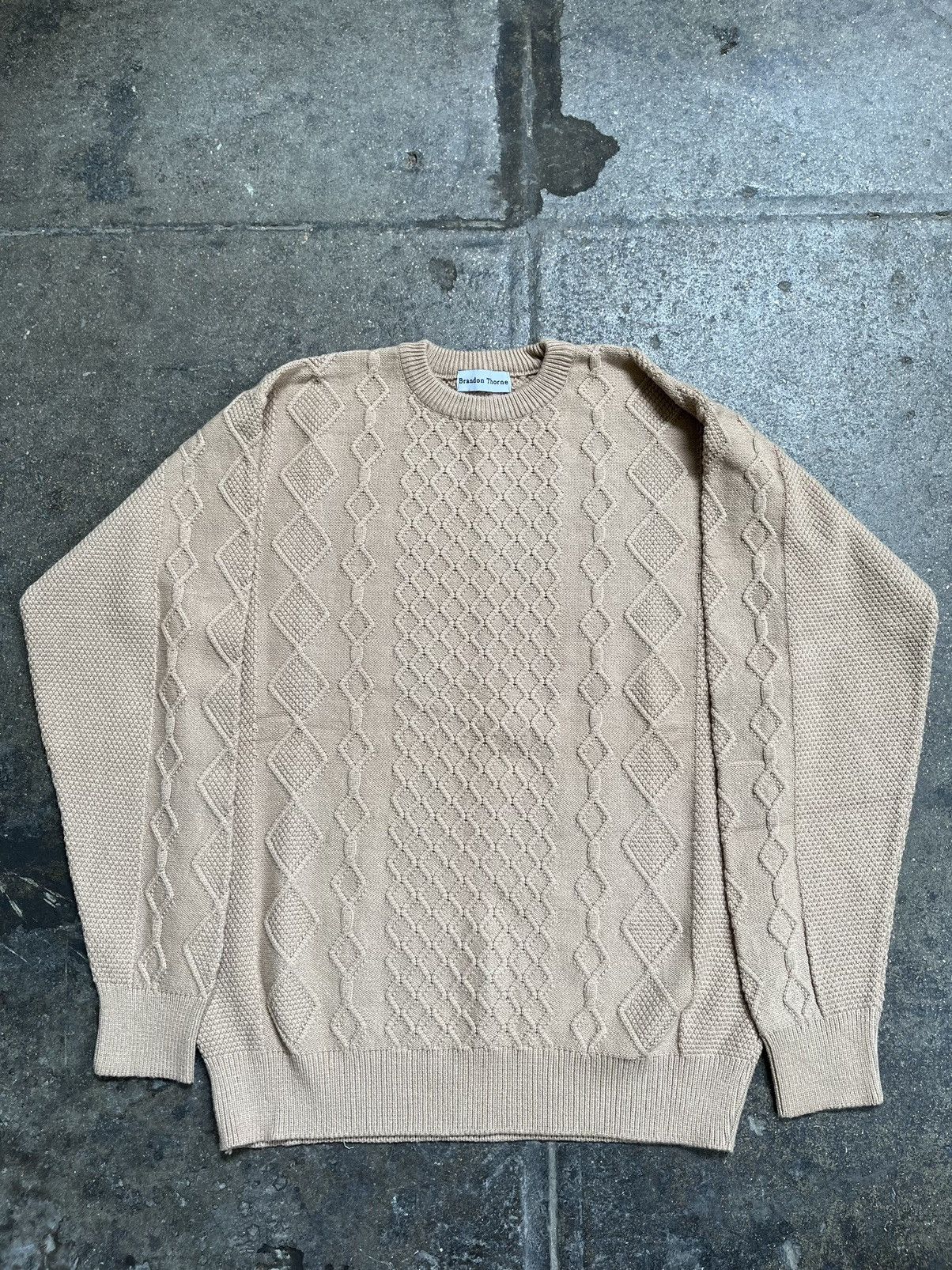 Vintage Cable Knit Sweater Size US M / EU 48-50 / 2 - 1 Thumbnail