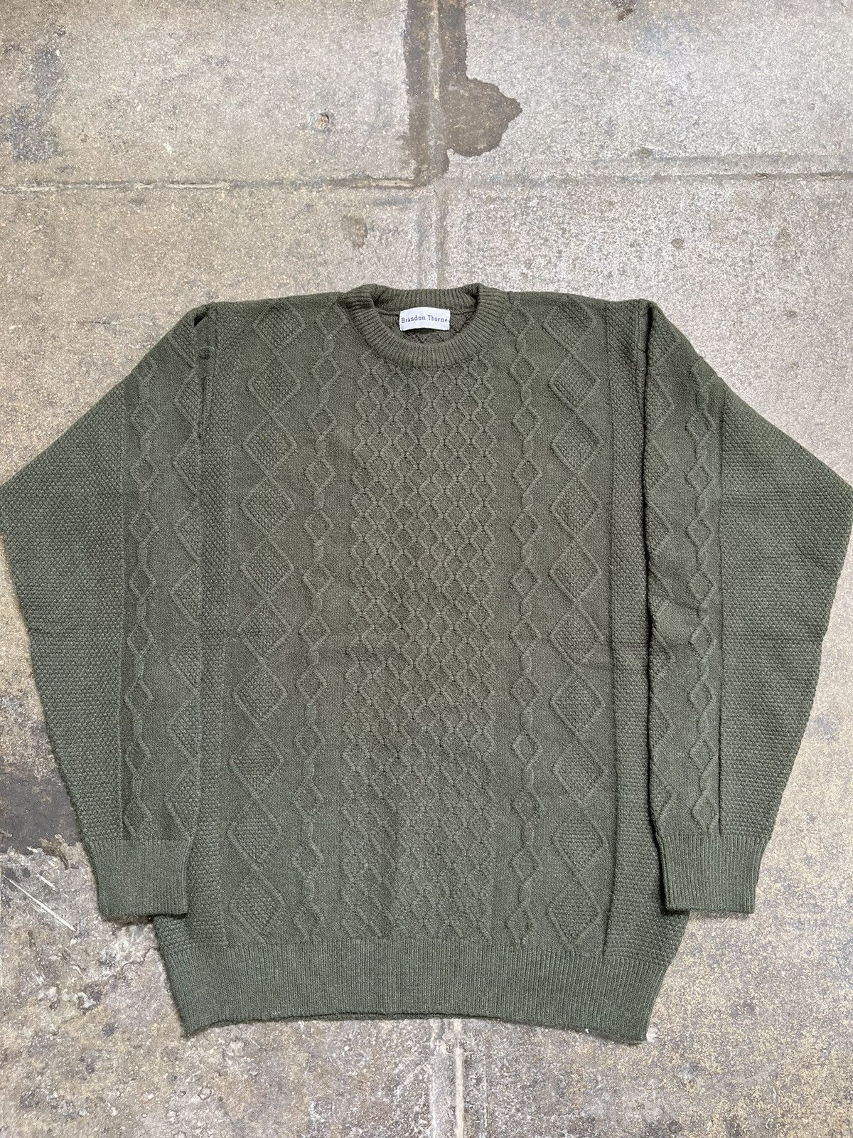 Vintage Cable Knit Sweater Size US S / EU 44-46 / 1 - 1 Thumbnail