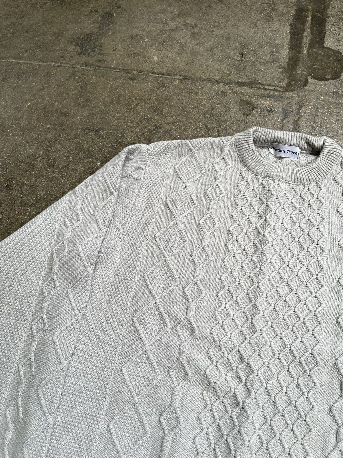 Vintage Cable Knit Sweater Size US XS / EU 42 / 0 - 2 Thumbnail