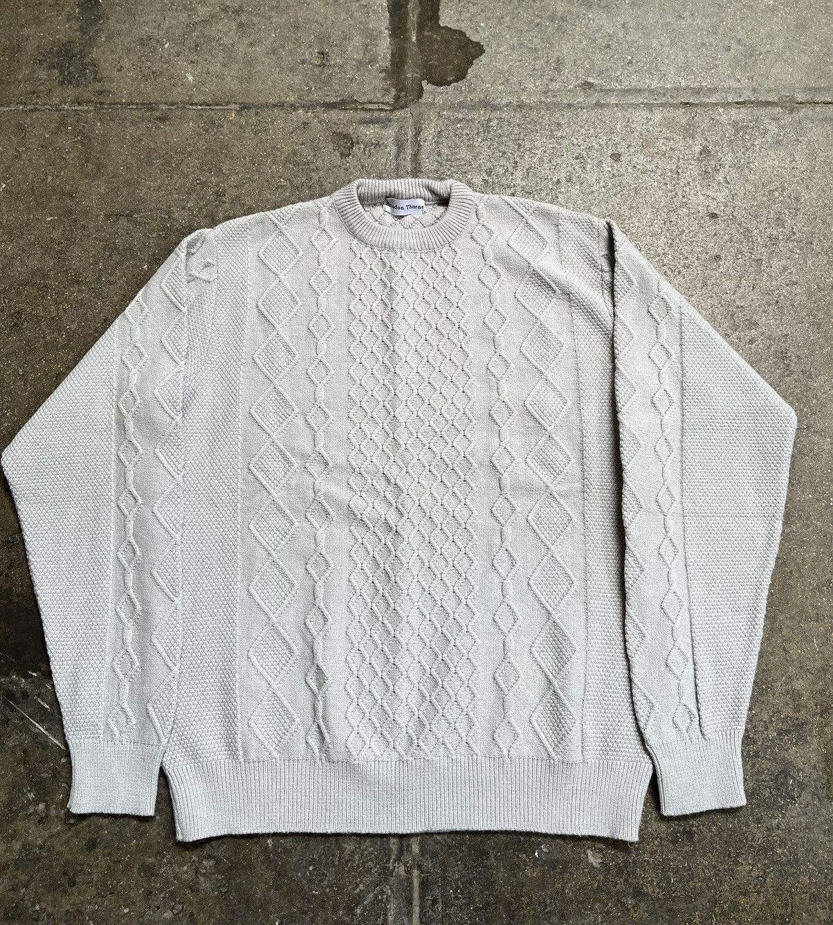 Vintage Cable Knit Sweater Size US XS / EU 42 / 0 - 1 Thumbnail