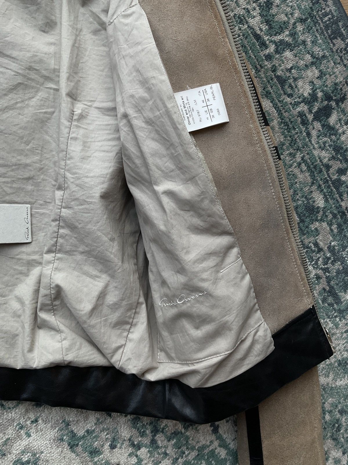 Rick Owens Rick Owens fw12 pearl/bl runway leather jacket Size US S / EU 44-46 / 1 - 3 Thumbnail