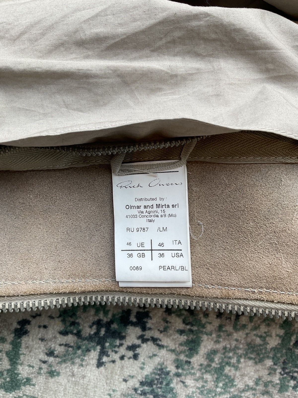 Rick Owens Rick Owens fw12 pearl/bl runway leather jacket Size US S / EU 44-46 / 1 - 5 Thumbnail