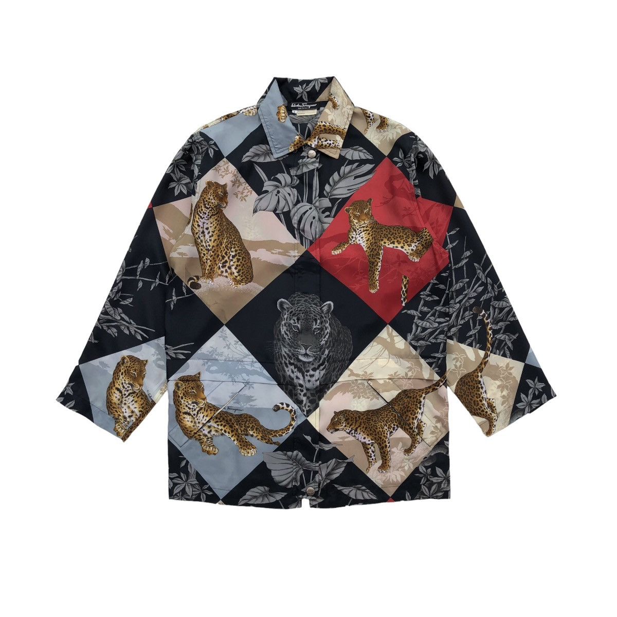 Salvatore Ferragamo Salvatore Ferragamo Animal In Floral Printed Buttoned Shirt Size US S / EU 44-46 / 1 - 11 Thumbnail