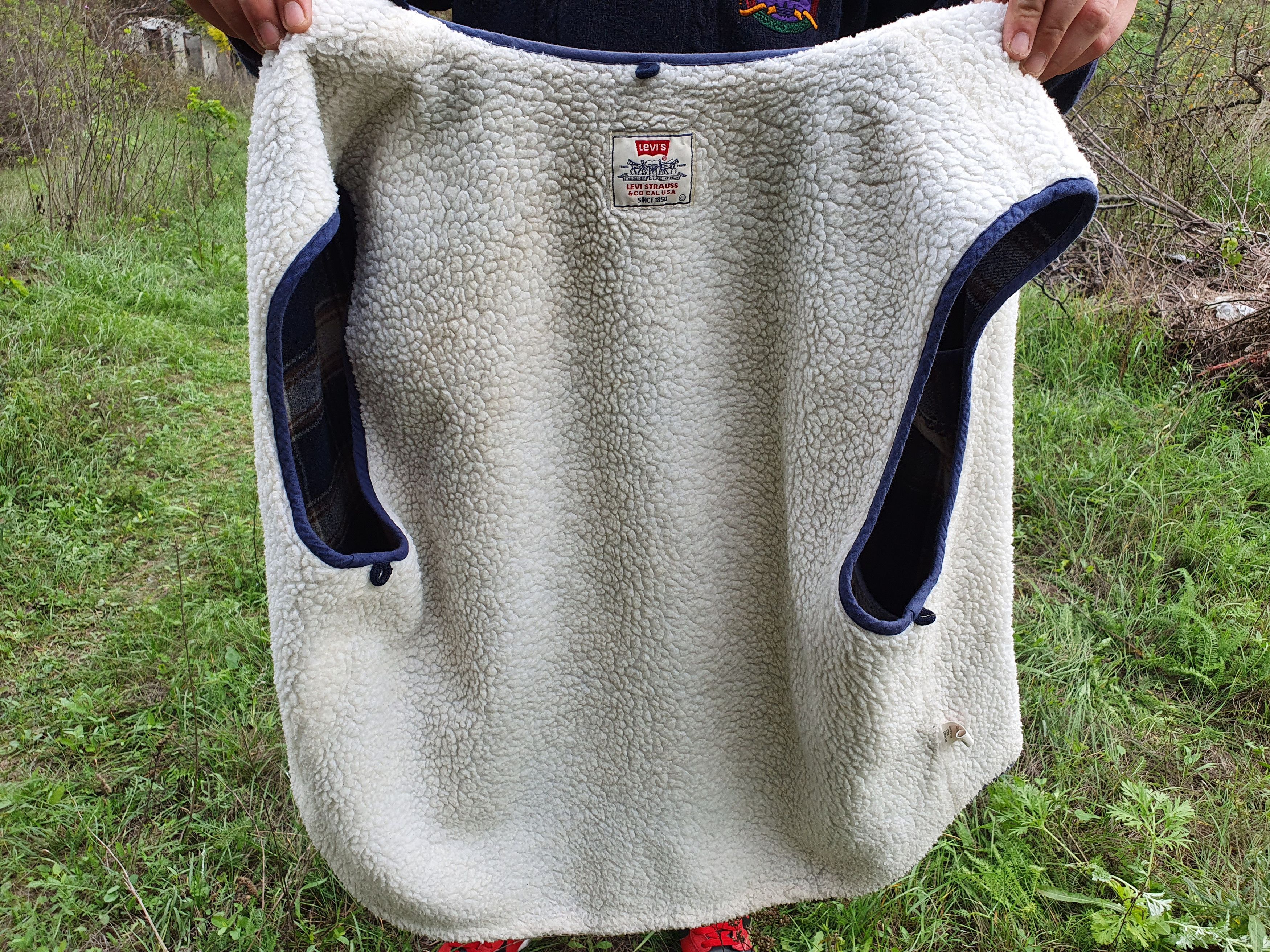 Levi's × Vintage 70s Very Rare Vintage Sherpa Wool Levi’s Vest Size US L / EU 52-54 / 3 - 14 Thumbnail