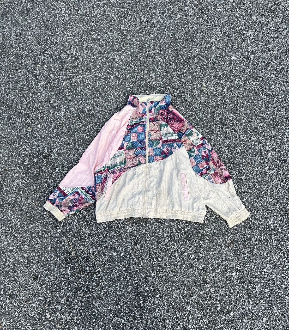 Japanese Brand × Vintage VINTAGE 90’s DIANE MARCO WINDBREAKER BAGGY PATCHWORK Size US XL / EU 56 / 4 - 1 Thumbnail