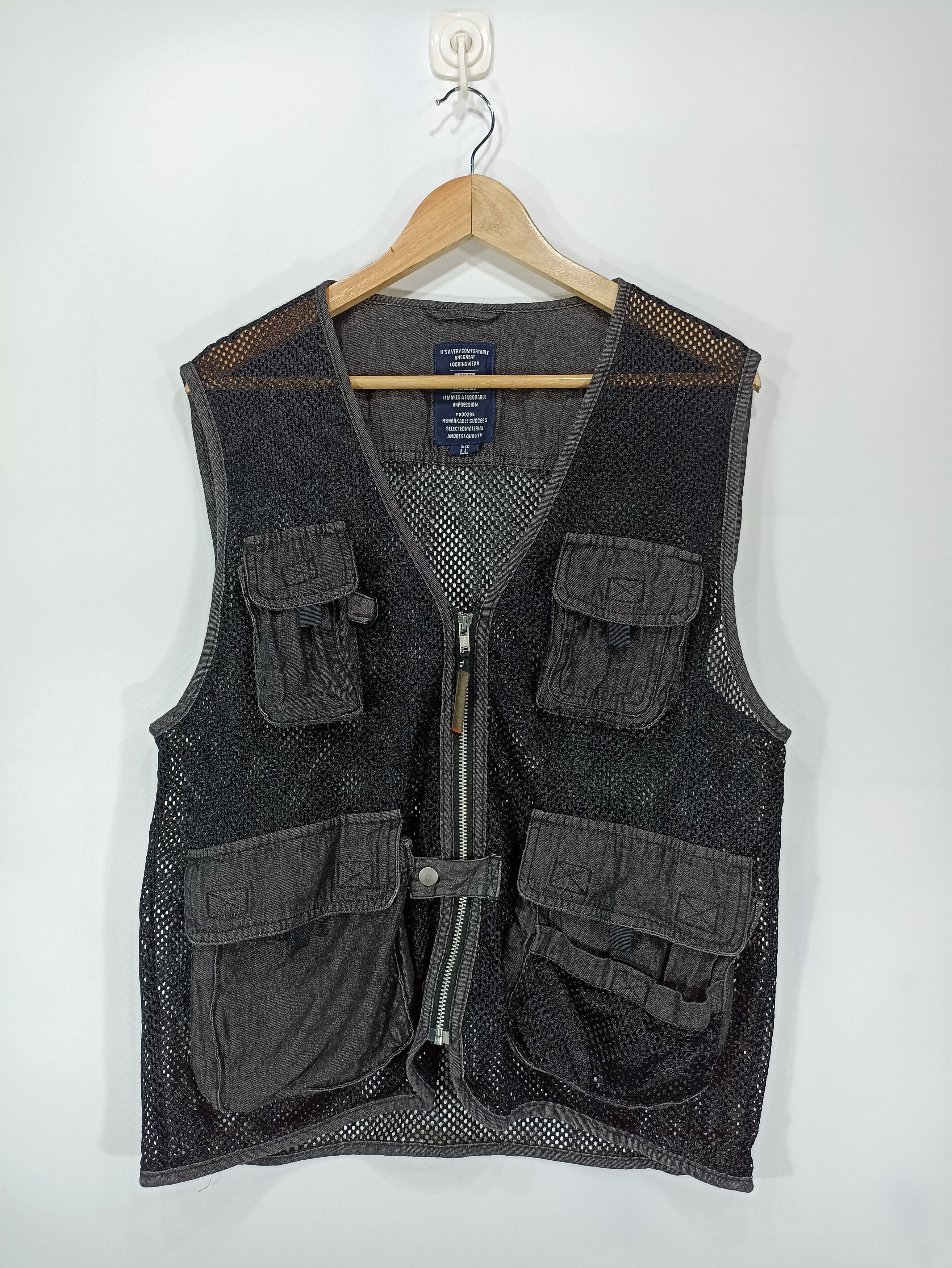 Japanese Brand Nepuca Mesh Net Vest Size US L / EU 52-54 / 3 - 1 Thumbnail