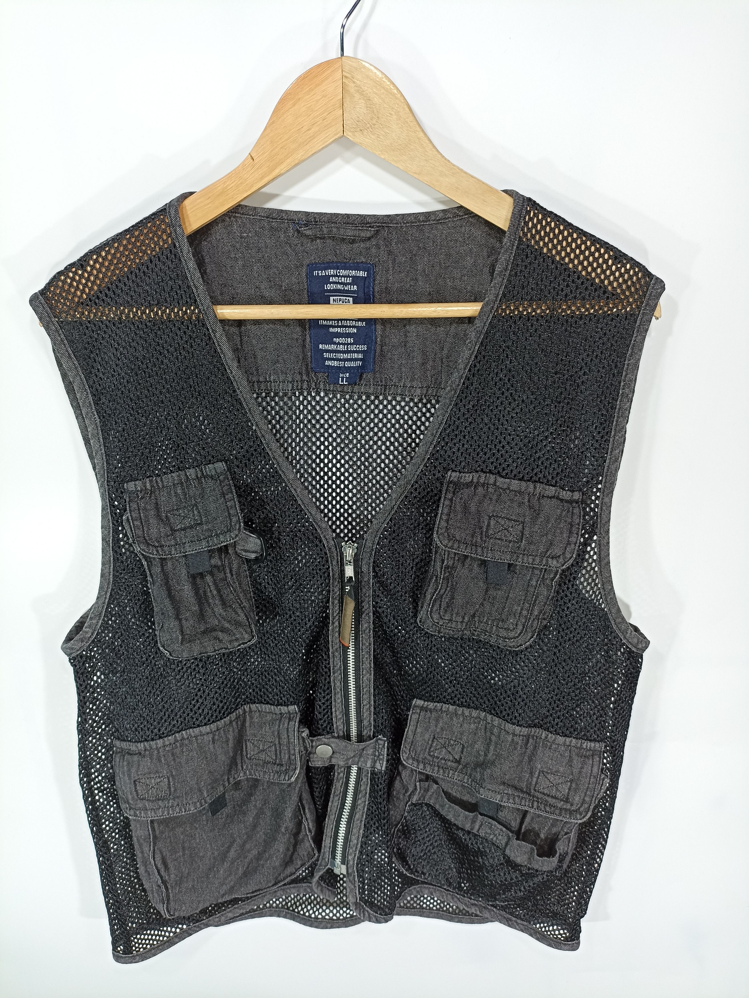 Japanese Brand Nepuca Mesh Net Vest Size US L / EU 52-54 / 3 - 2 Thumbnail