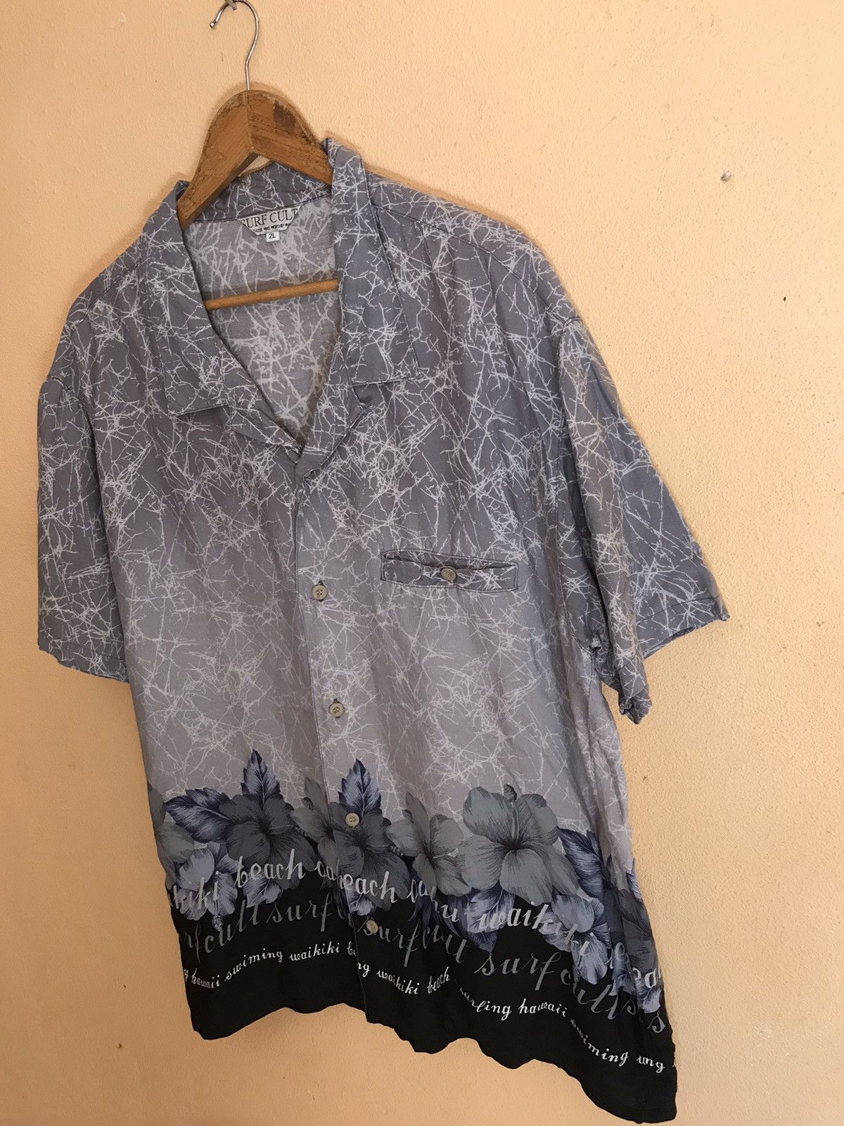 Japanese Brand SURF CULT HAWAII WAIKIKI BUTTON UP Size US XL / EU 56 / 4 - 6 Thumbnail