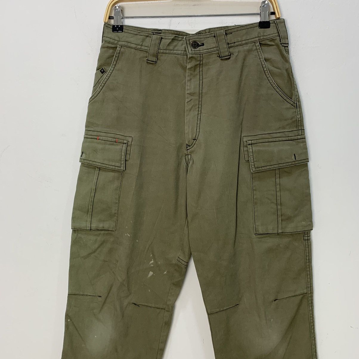 Japanese Brand × Seditionaries JAWIN Paint Splash Multipocket Tactical Utility Cargo Pant Size US 29 - 3 Thumbnail