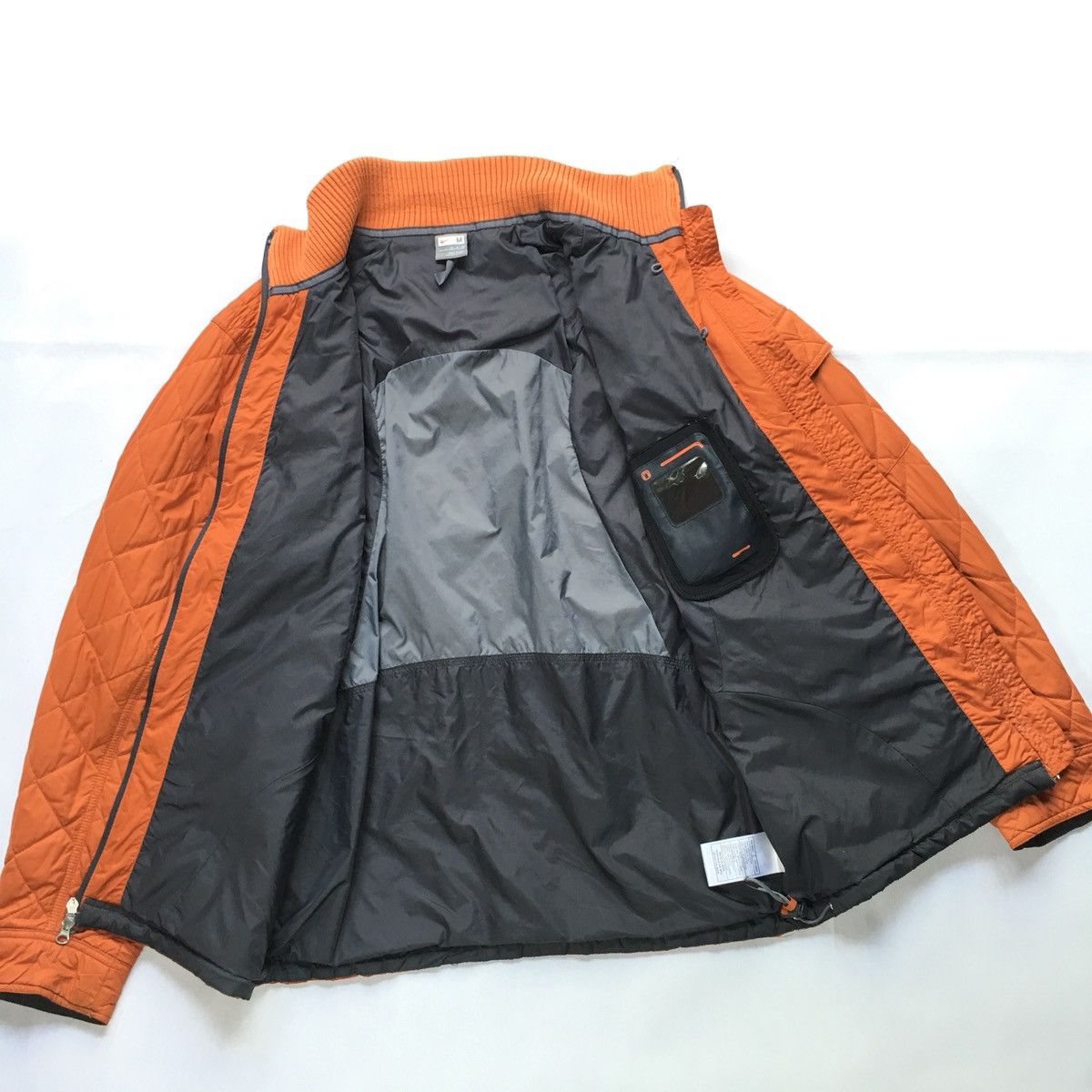 Nike × Vintage Nike Swoosh Puffer Quilted Zipper Vtg Jacket Size US M / EU 48-50 / 2 - 4 Thumbnail