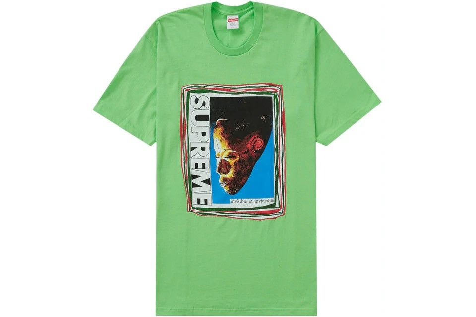 Supreme Supreme SS22 Mask T-shirt Lime Size US M / EU 48-50 / 2 - 1 Thumbnail