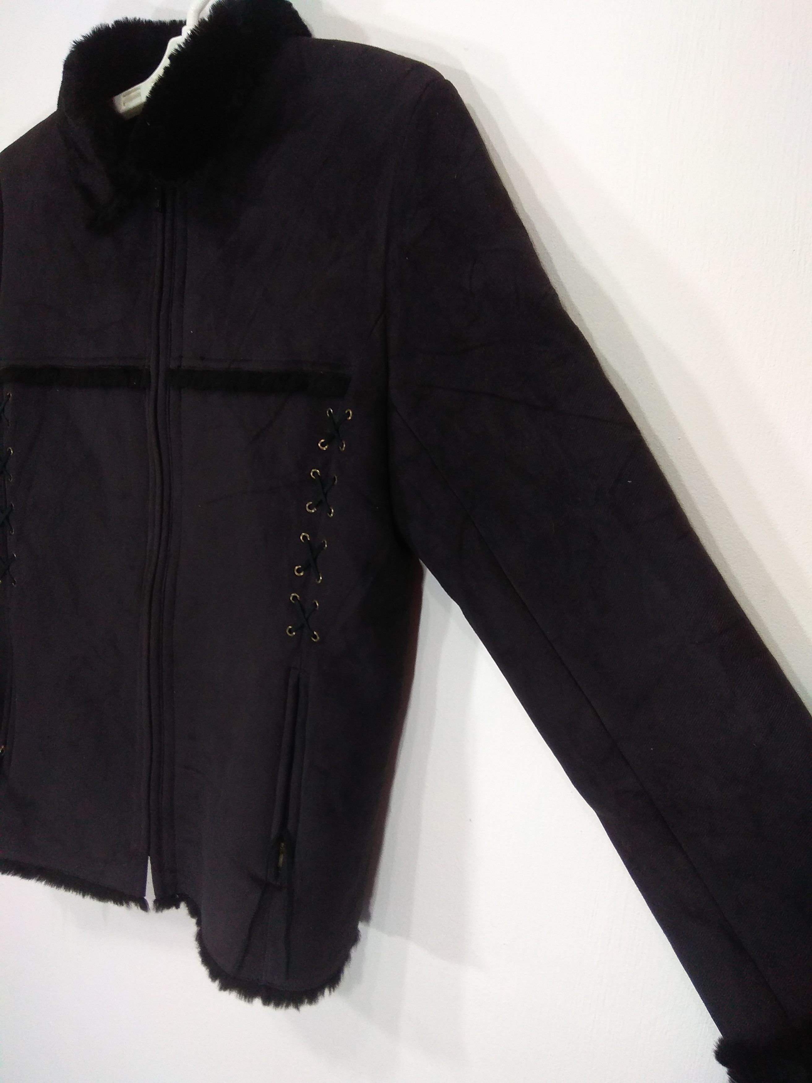Designer × Sonia Rykiel × Vintage Sonia Rykiel lining Faux Fur Jacket Size M / US 6-8 / IT 42-44 - 6 Thumbnail