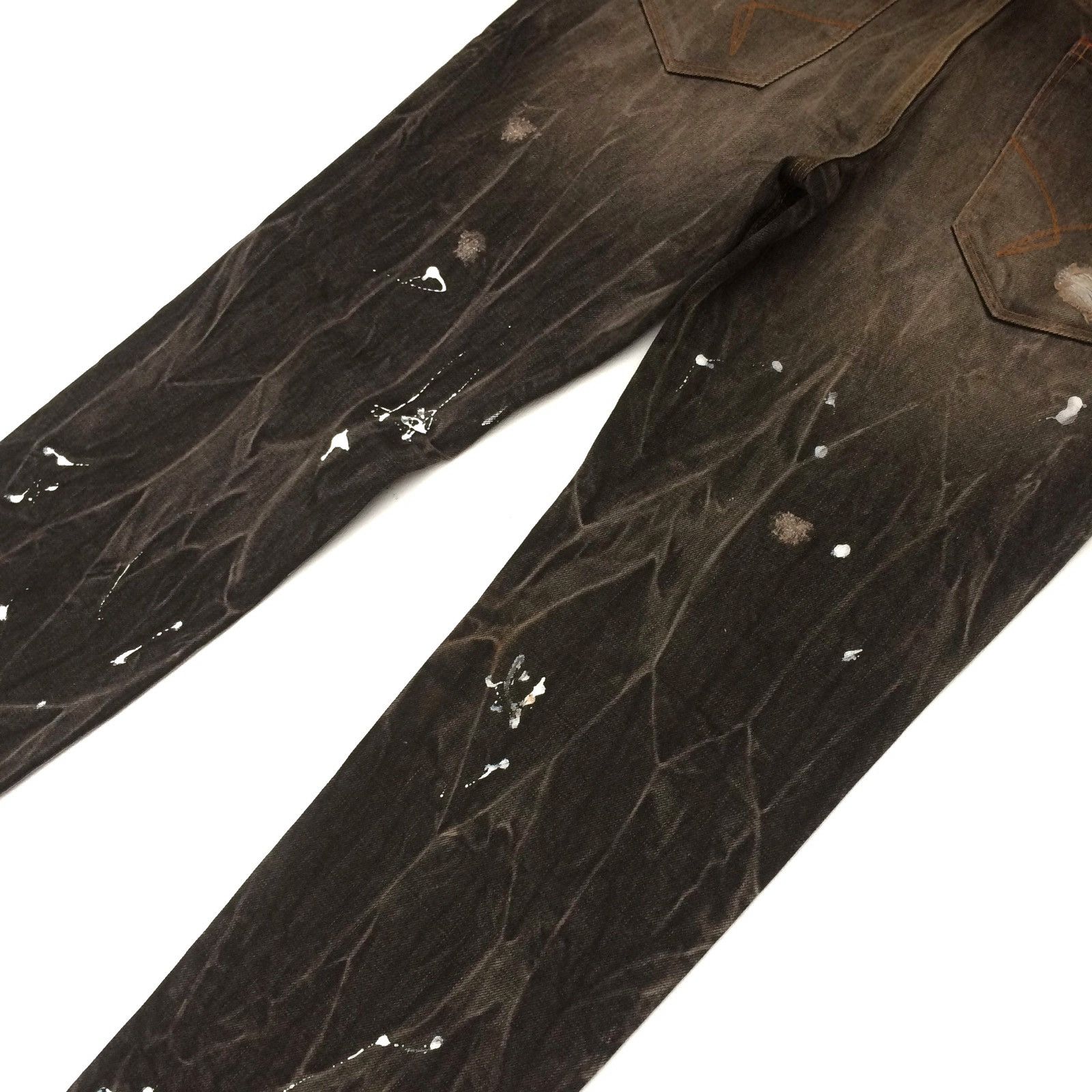 Japanese Brand Japanese brand Flash Report Distressed Denim Paint Jeans Size US 32 / EU 48 - 9 Thumbnail