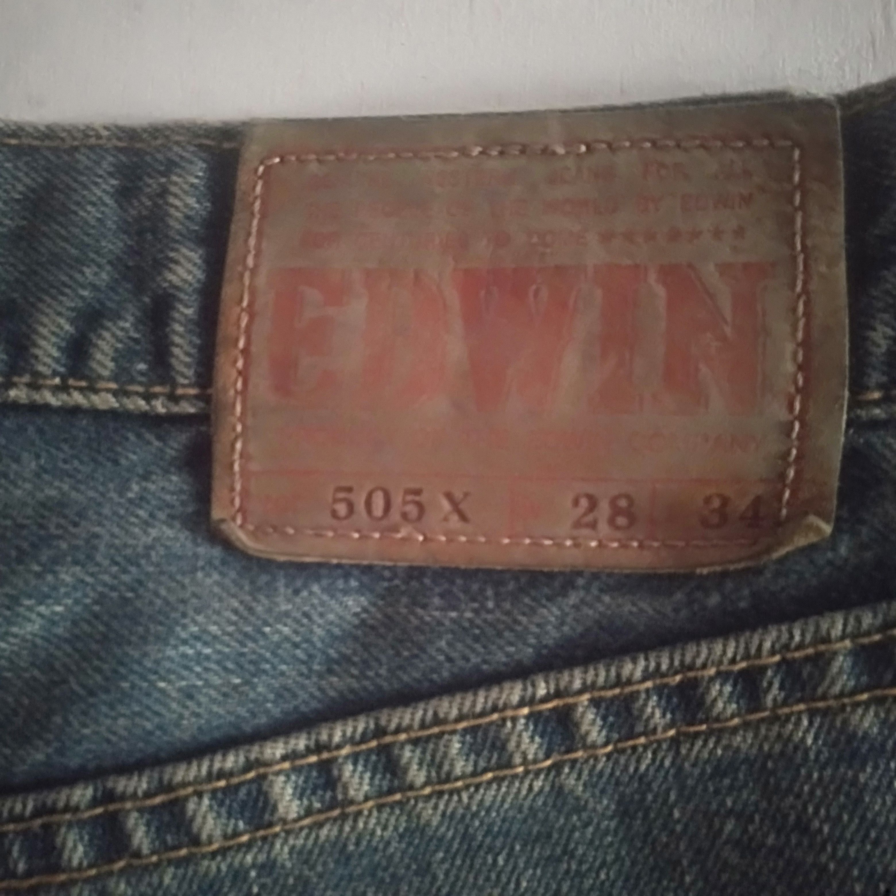 Edwin × Japanese Brand × Vintage vintage Edwin lot 505x selvedge distressed denim Size US 28 / EU 44 - 9 Thumbnail