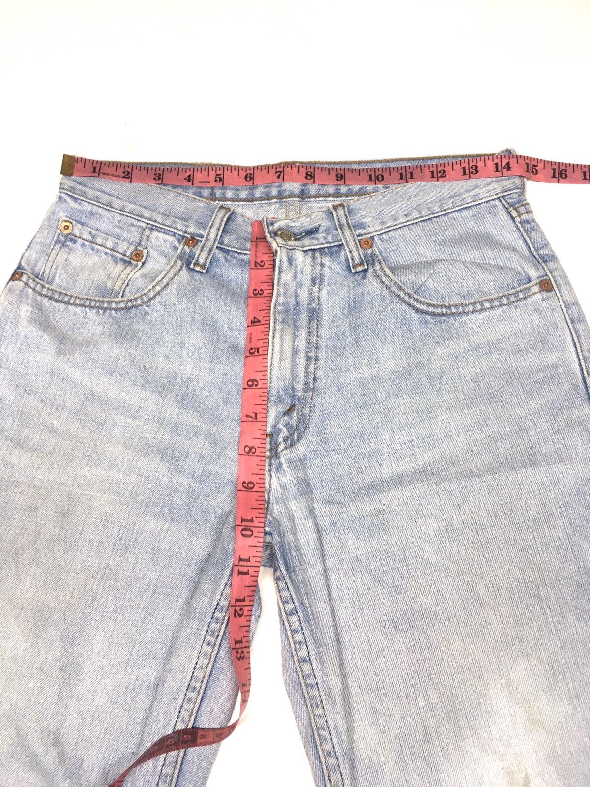 Levi's × Vintage Vintage 90s Levi’s 533 blue wash distressed denim Size US 29 - 3 Thumbnail