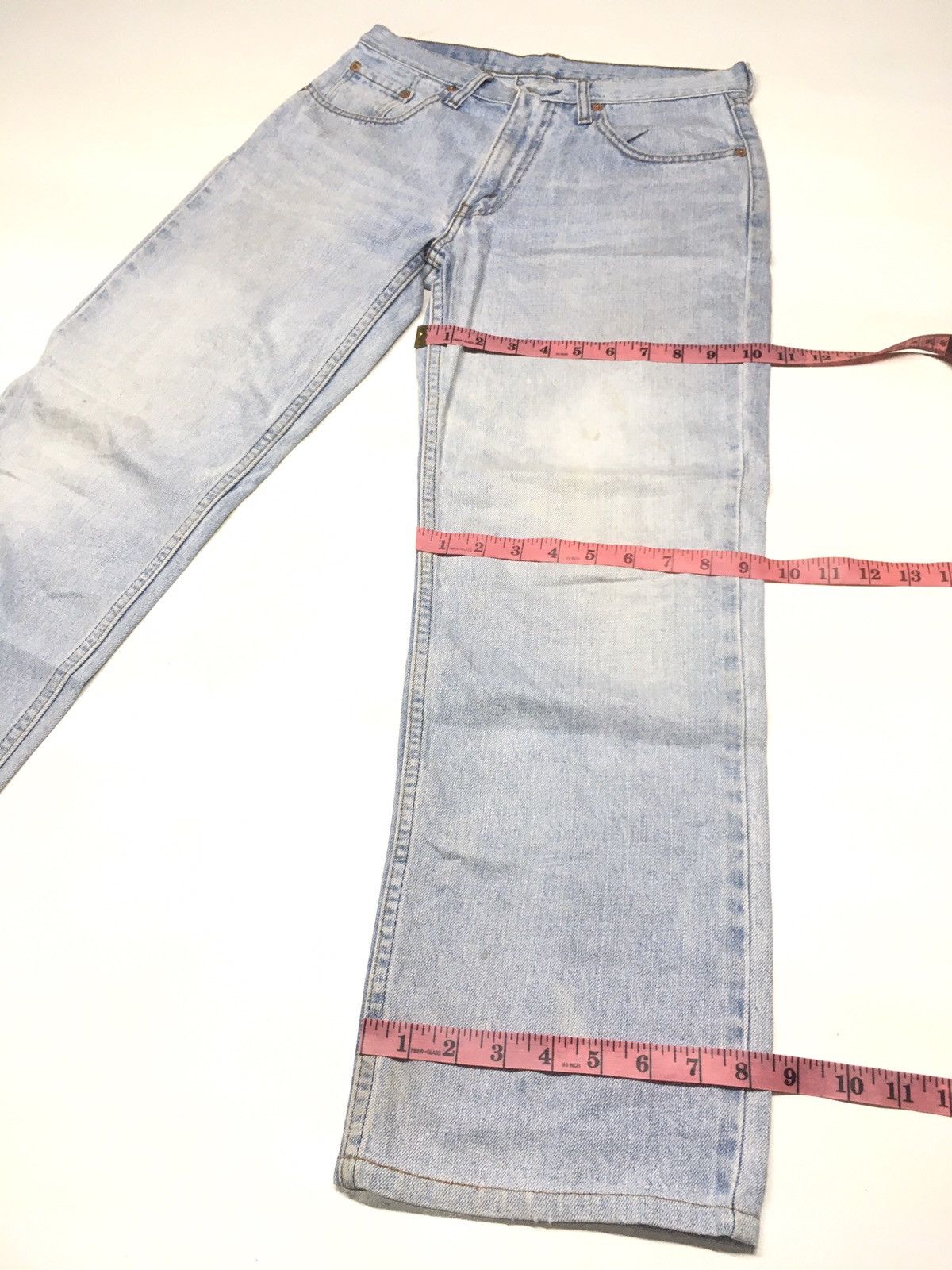 Levi's × Vintage Vintage 90s Levi’s 533 blue wash distressed denim Size US 29 - 4 Thumbnail
