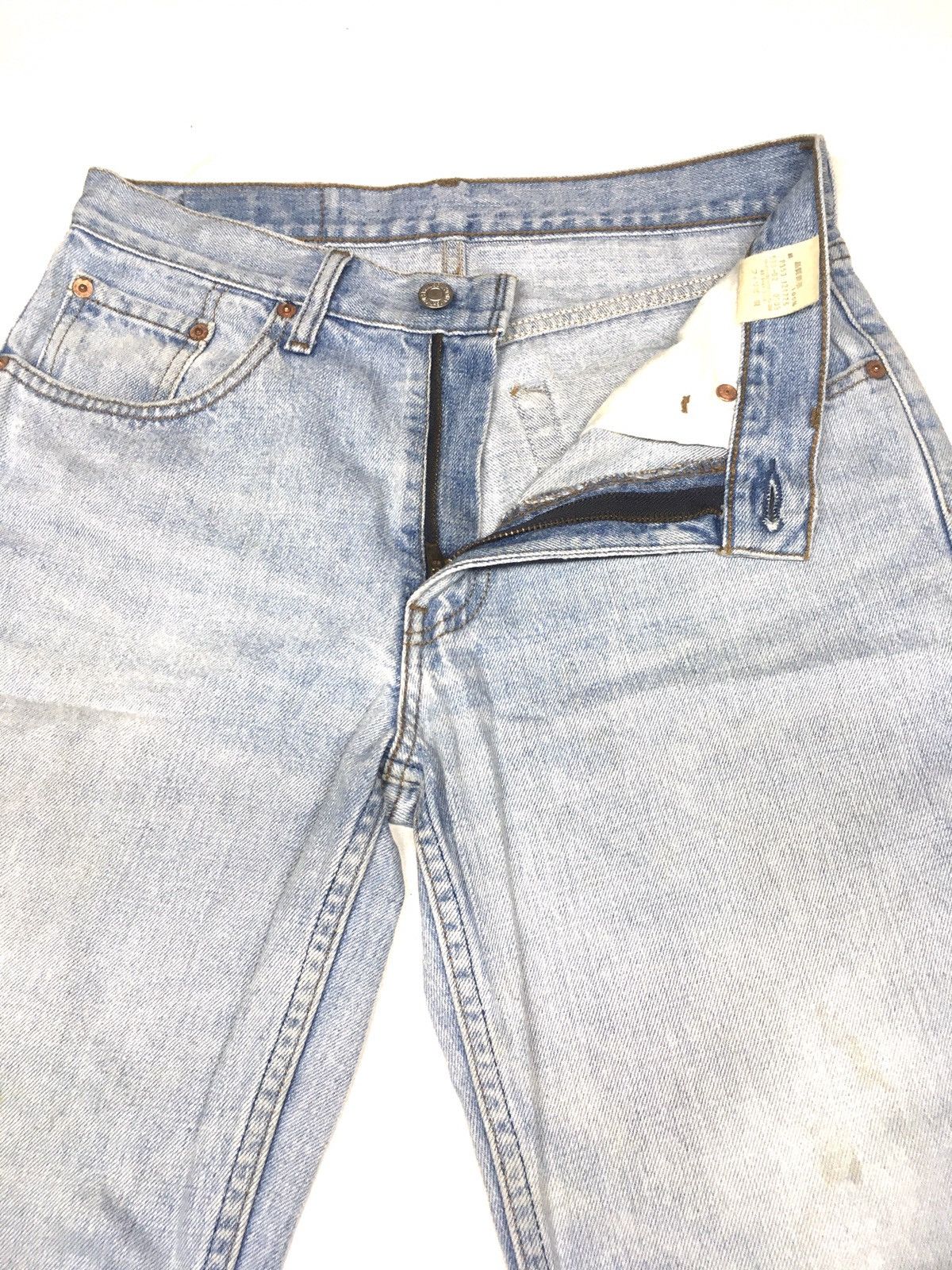 Levi's × Vintage Vintage 90s Levi’s 533 blue wash distressed denim Size US 29 - 5 Thumbnail
