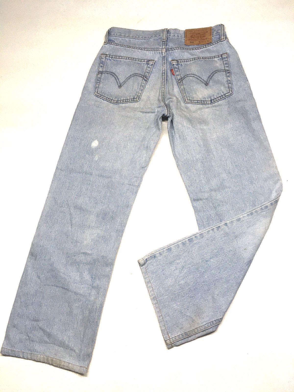 Levi's × Vintage Vintage 90s Levi’s 533 blue wash distressed denim Size US 29 - 8 Thumbnail