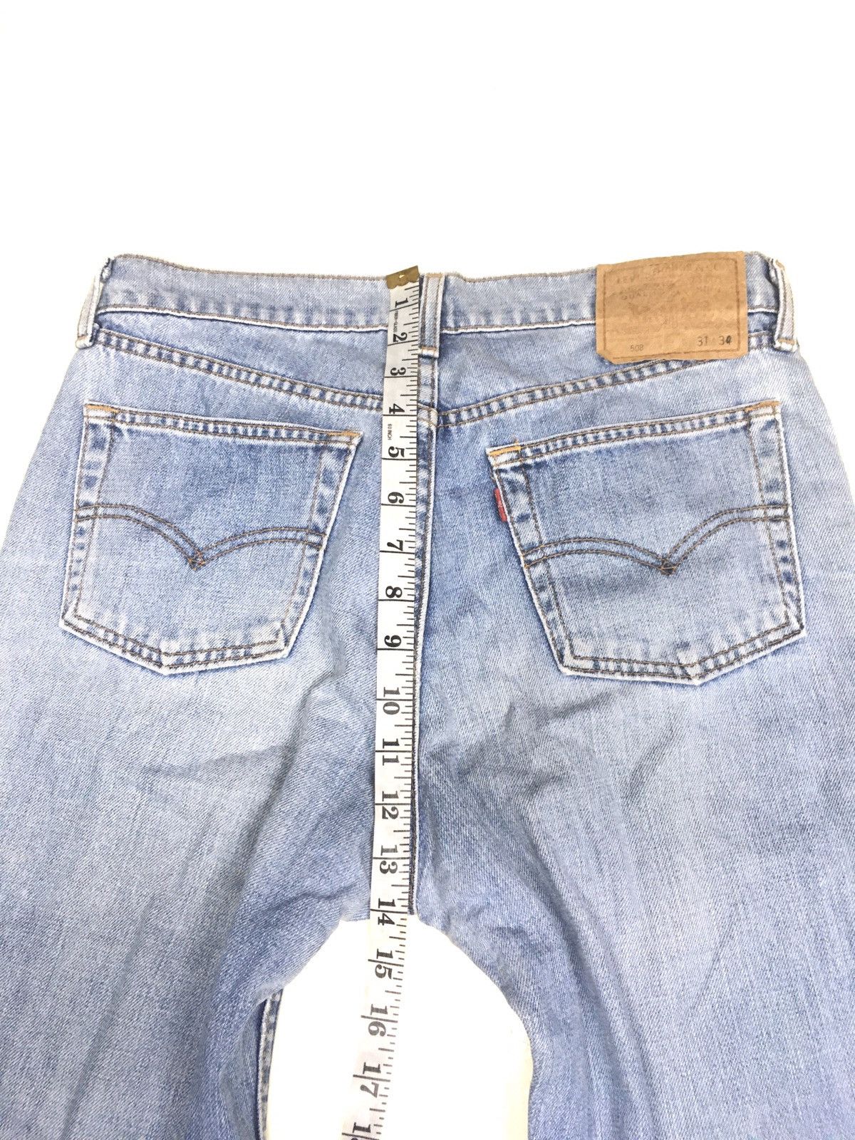 Levi's × Vintage Vintage 1994 Levi’s lot 508 blue wash distressed denim Size US 31 - 6 Thumbnail