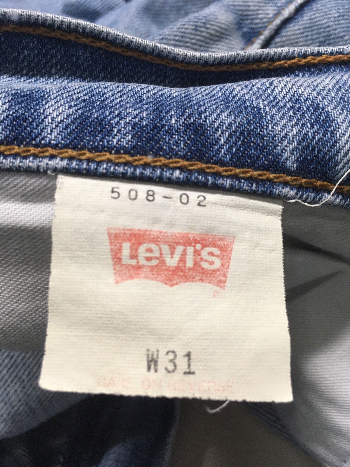 Levi's × Vintage Vintage 1994 Levi’s lot 508 blue wash distressed denim Size US 31 - 8 Thumbnail