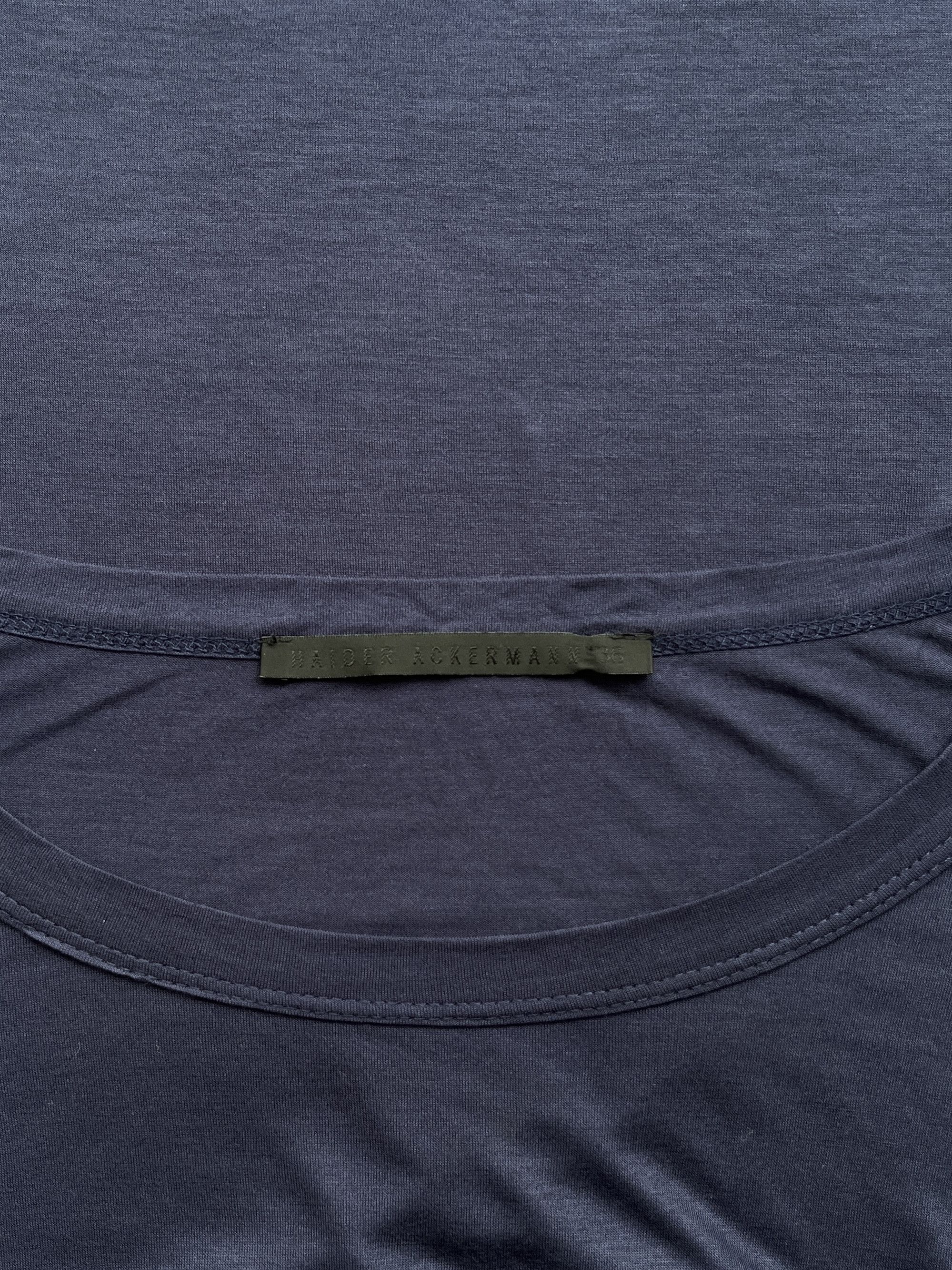 Haider Ackermann ⚡️QUICK SALE⚡️Haider Ackermann Navy Short Sleeve T-Shirt Size M / US 6-8 / IT 42-44 - 3 Thumbnail