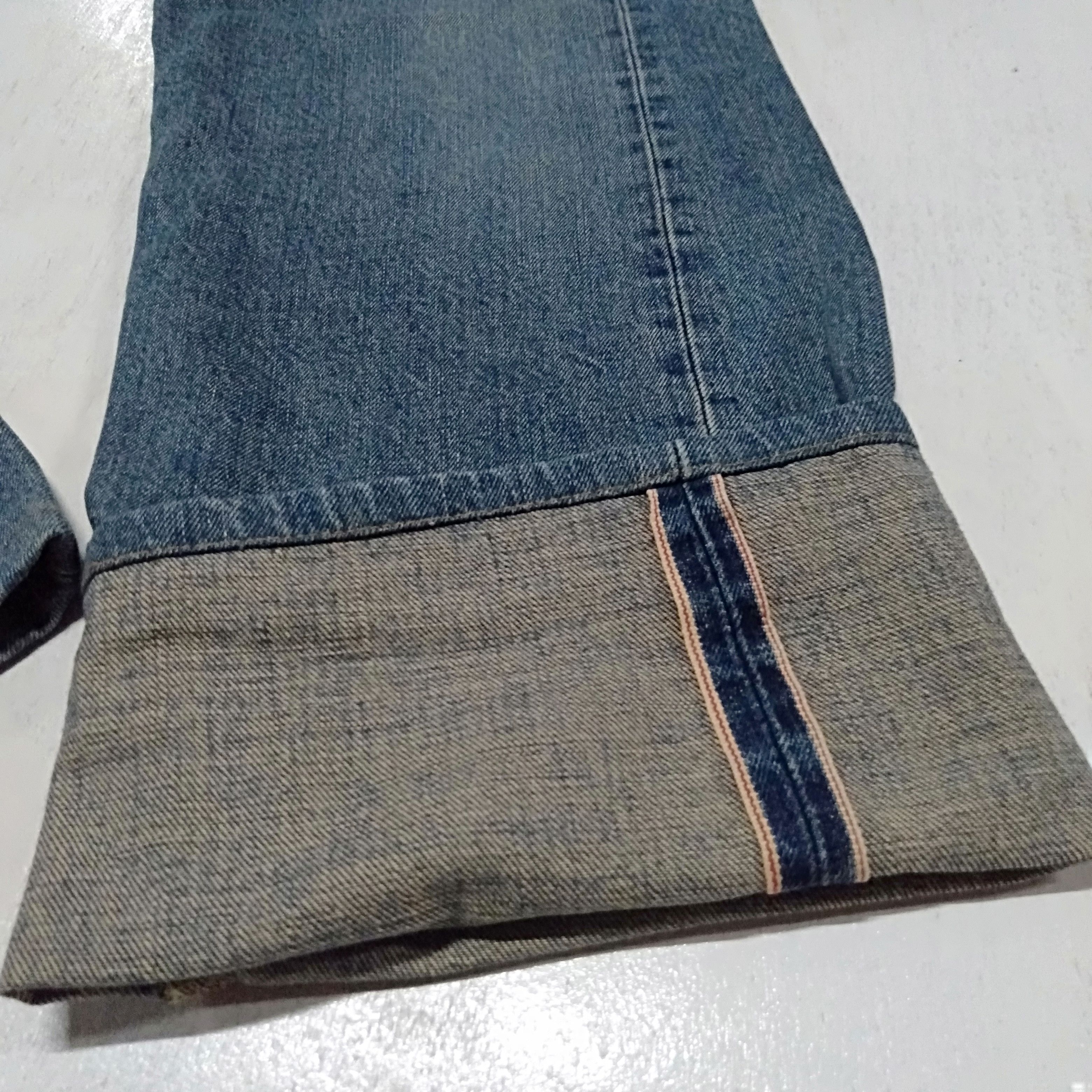 Edwin × Salvage × Vintage vintage selvedge Edwin 505X blue wash denim Size US 31 - 8 Thumbnail
