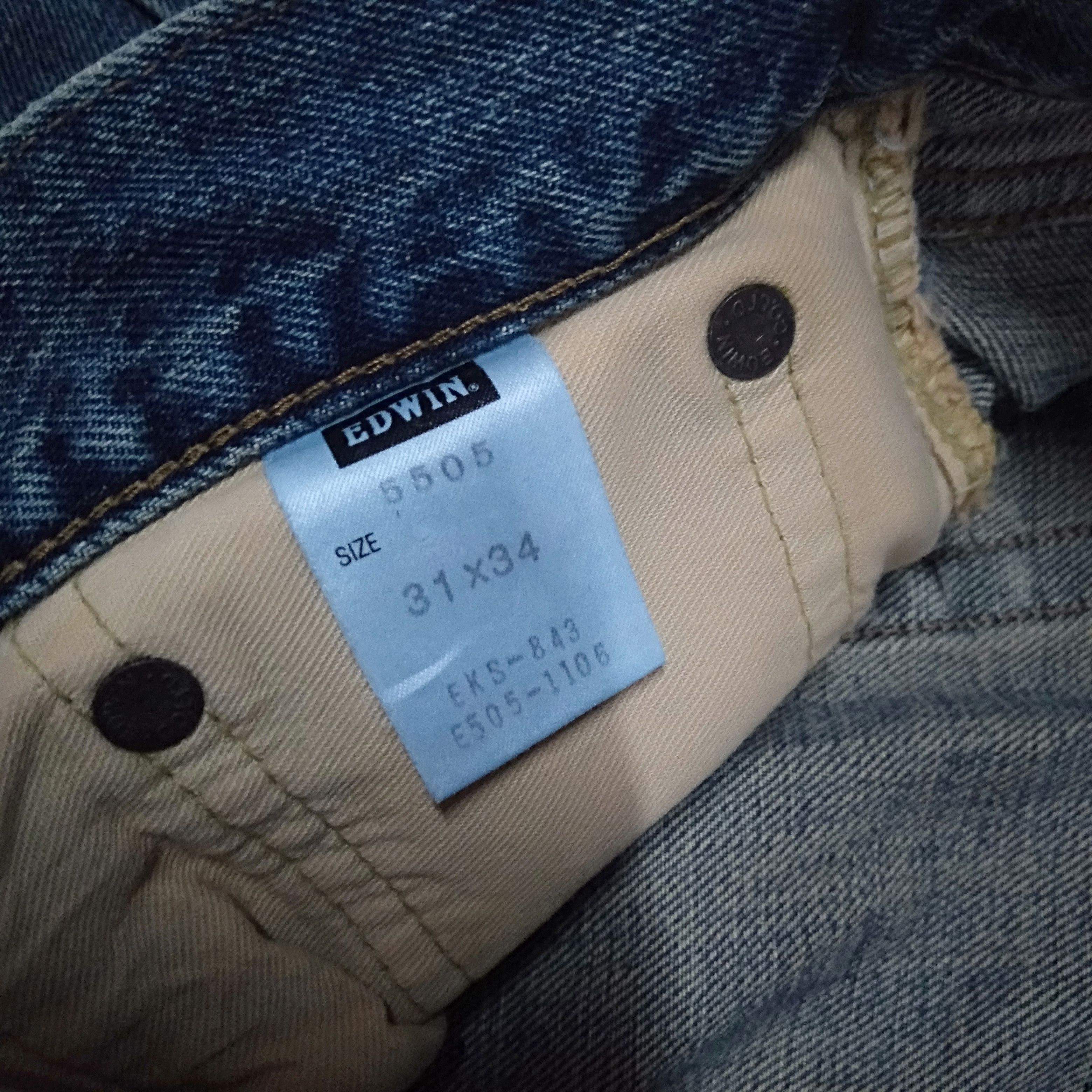 Edwin × Salvage × Vintage vintage selvedge Edwin 505X blue wash denim Size US 31 - 10 Thumbnail