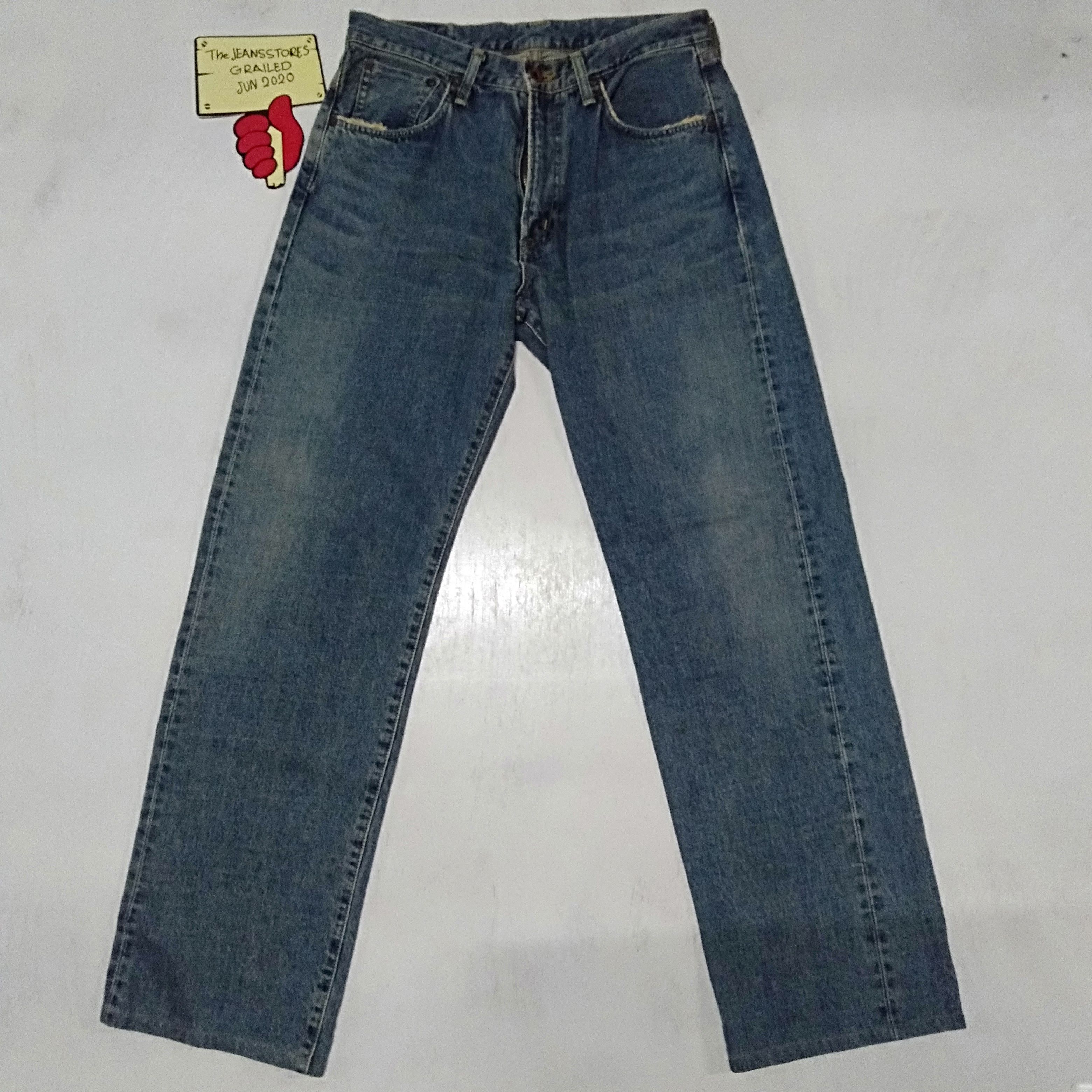 Edwin × Salvage × Vintage vintage selvedge Edwin 505X blue wash denim Size US 31 - 3 Thumbnail
