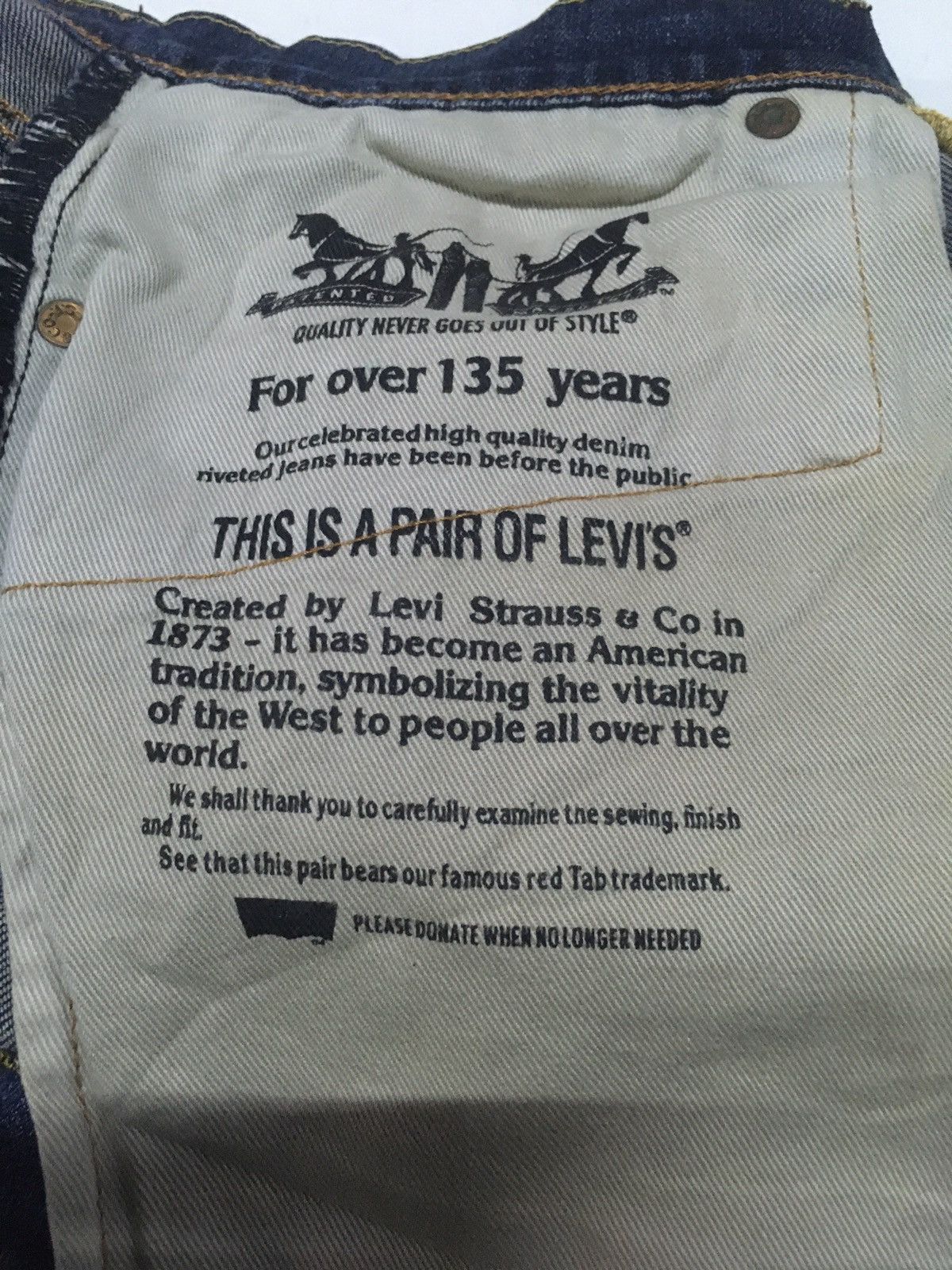 Levi's × Vintage Vintage Levi’s 502 distressed jeans Size US 32 / EU 48 - 9 Thumbnail