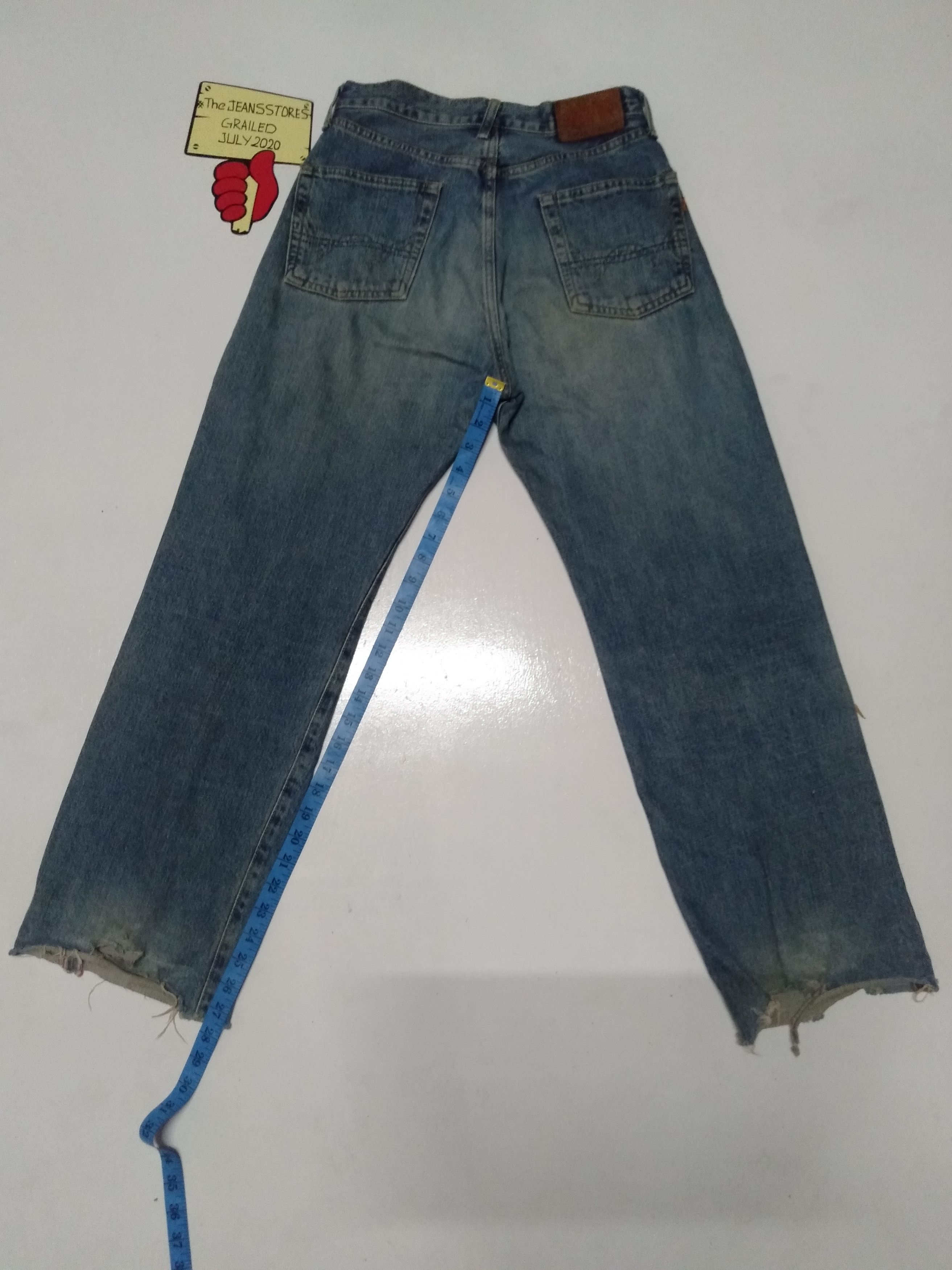 image of Edwin Lot 505X Distressed Selvedge Jeans Japan in Blue, Men's (Size 28)